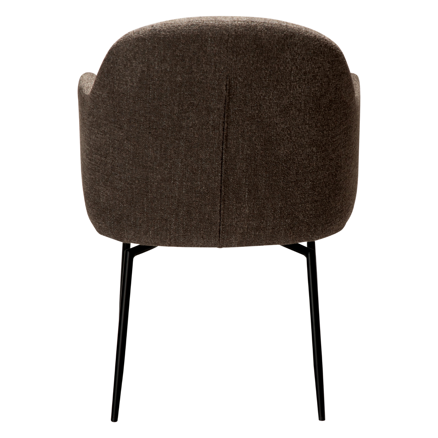 Dan-Form Bae spisebordsstol – Major brown bouclé, sort drejestel