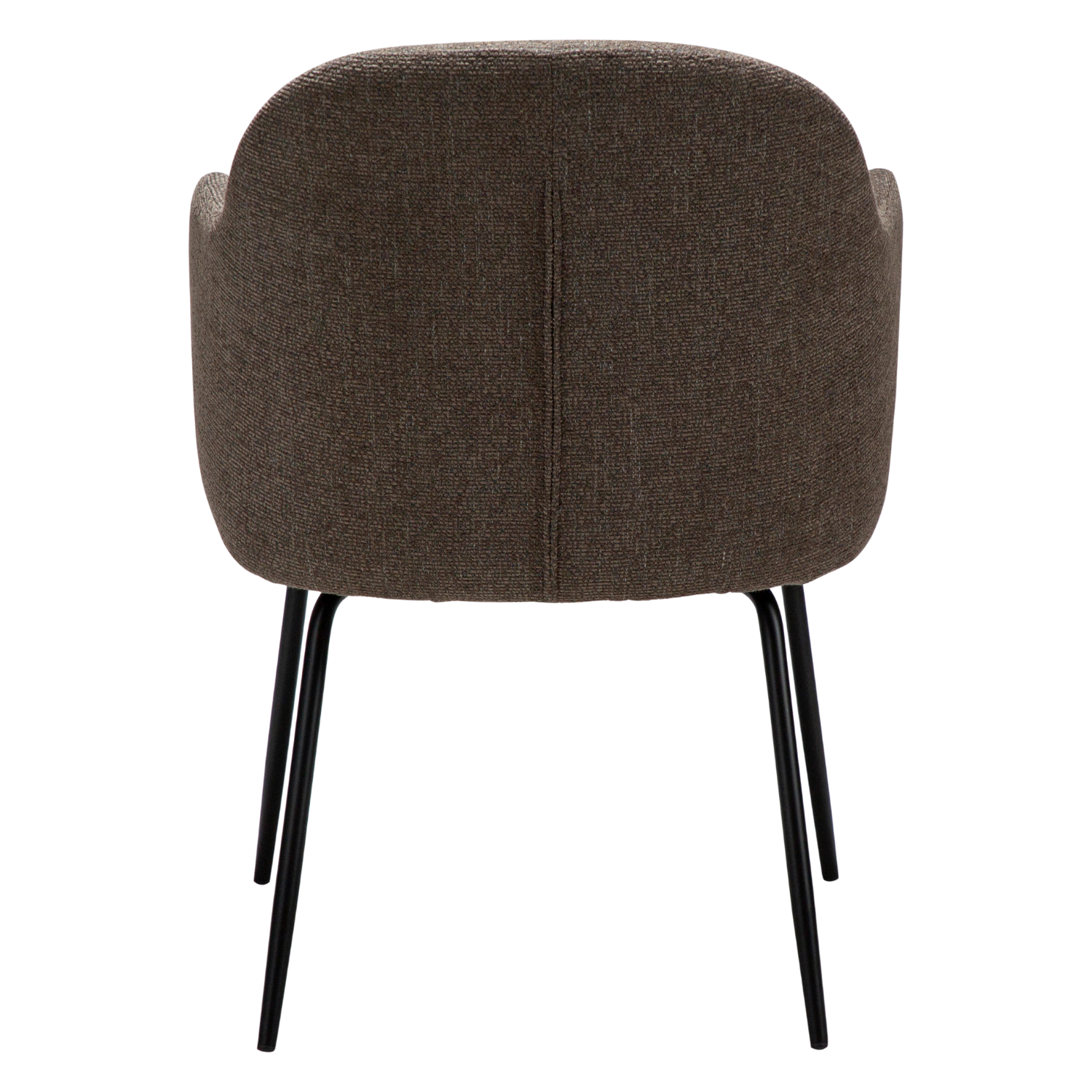 Dan-Form Bae spisebordsstol – Major brown bouclé, sort metalstel