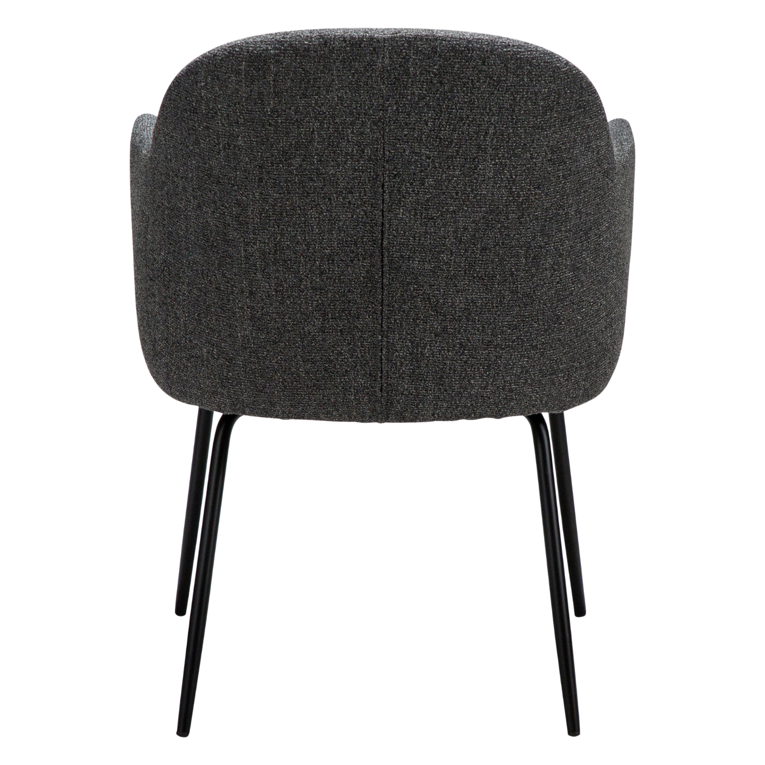 Dan-Form Bae spisebordsstol – Pebble Grey bouclé, sort metalstel