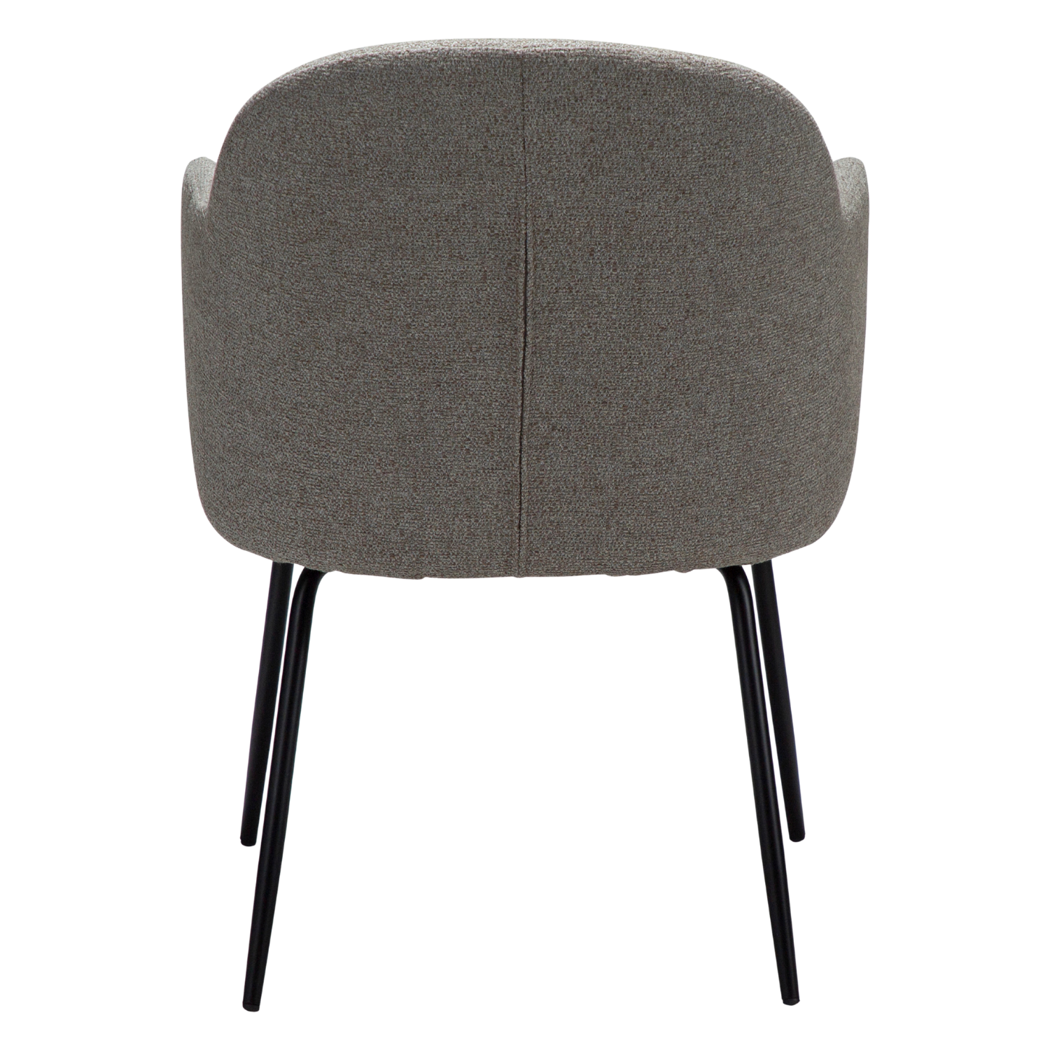Dan-Form Bae spisebordsstol – Pebble Earth bouclé, sort metalstel