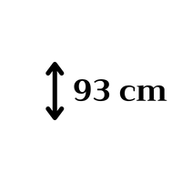 Høj ryg: 93 cm