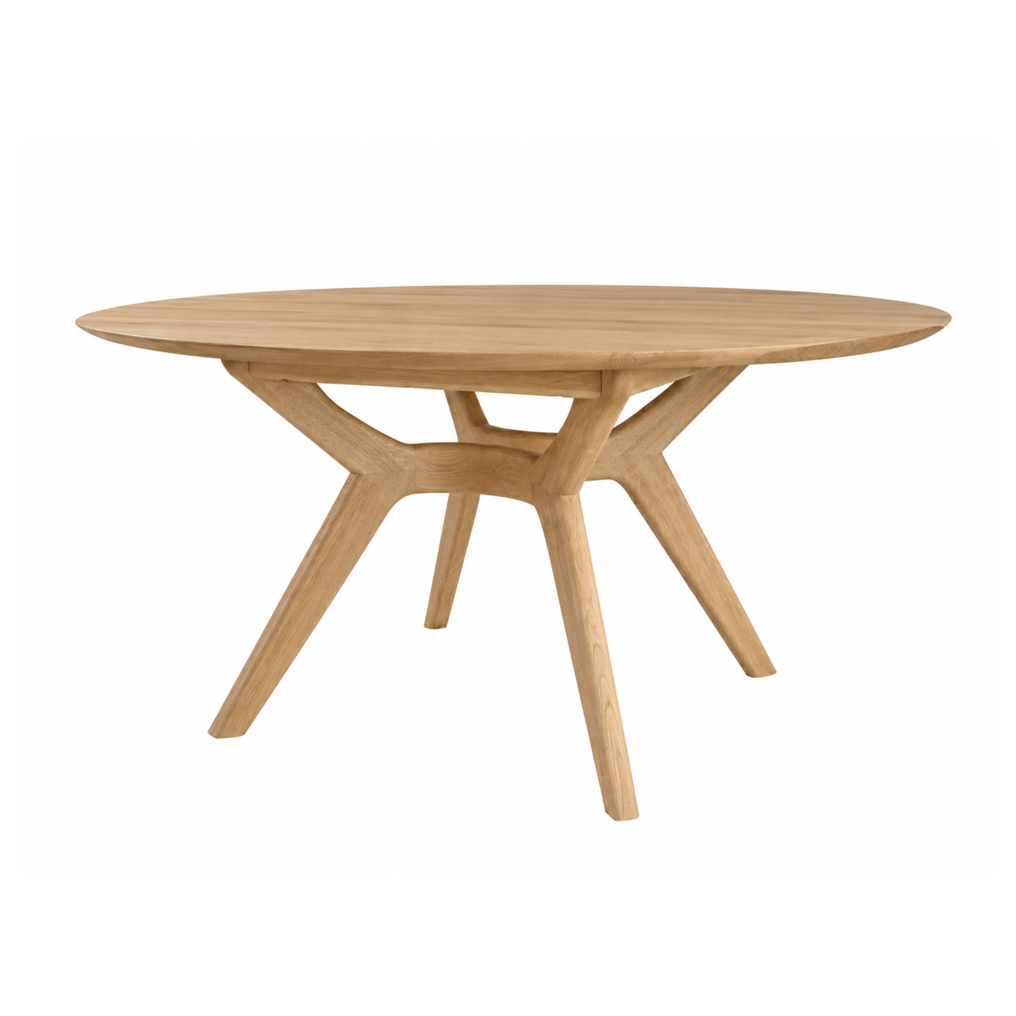 DEMO MODEL - Kristensen Amelia rundt spisebord massiv eg - AFHENTNINGSTILBUD