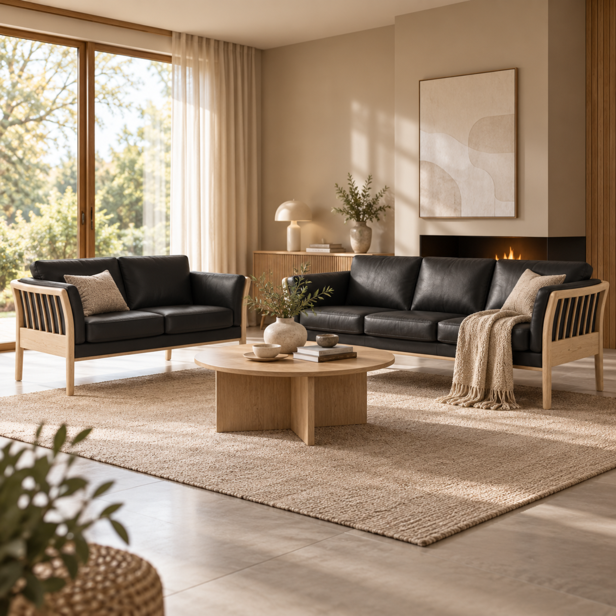 DEMO MODEL - Kragelund Aya K129 3+2 pers. sofasæt - AFHENTNINGSTILBUD