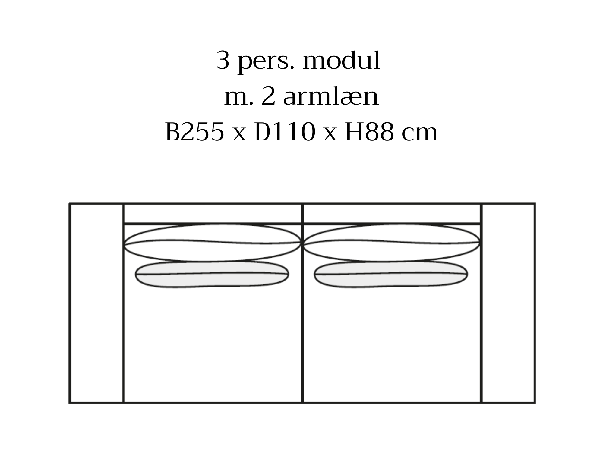 Smooth modulsofa
