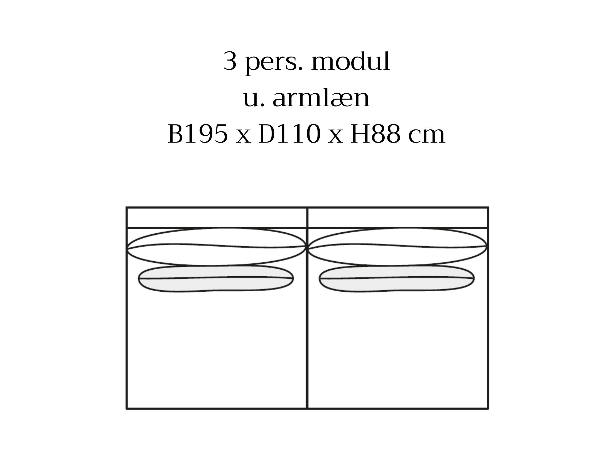 Smooth modulsofa