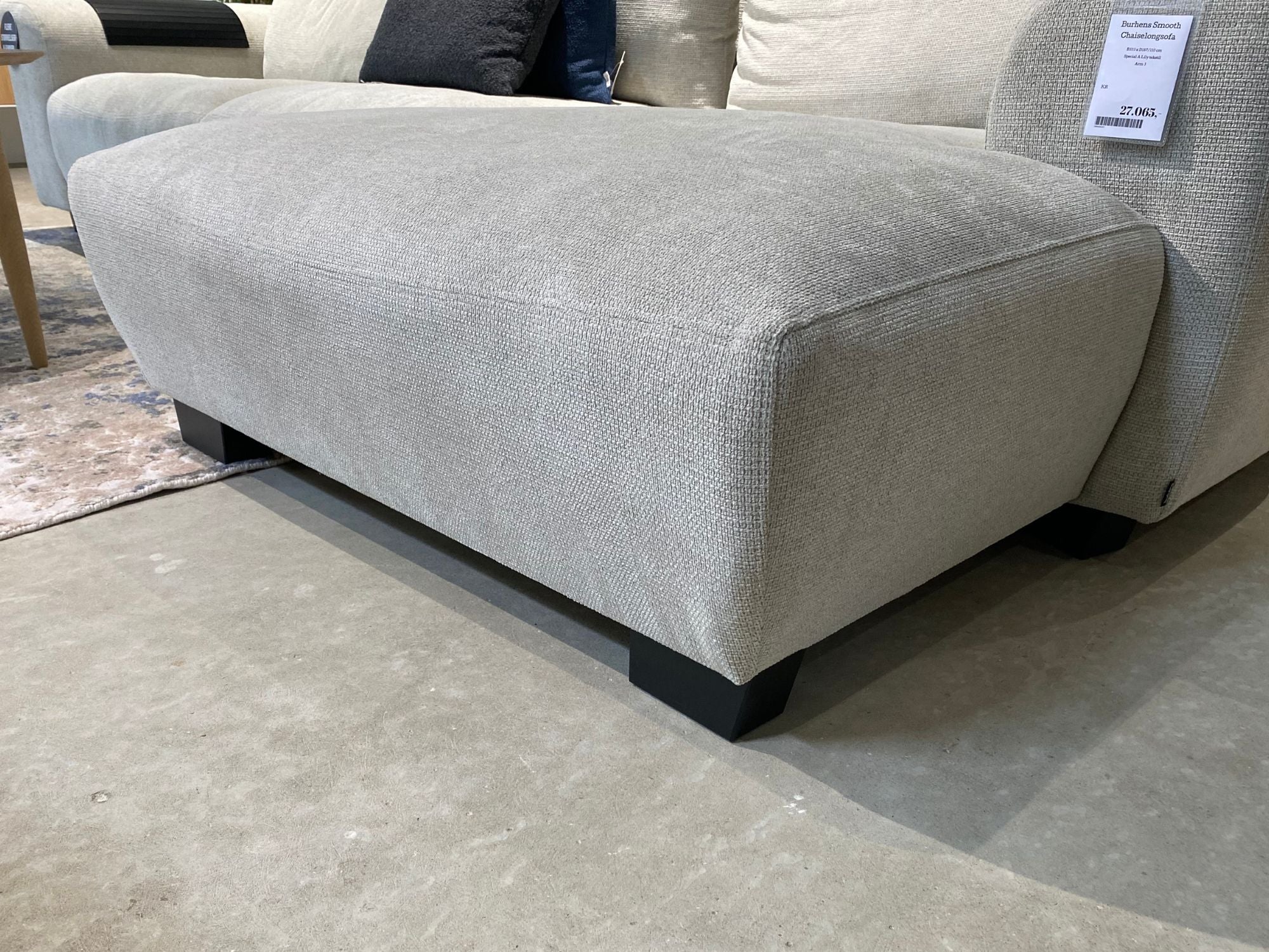 DEMO MODEL - Burhens Smooth chaiselongsofa - AFHENTNINGSTILBUD