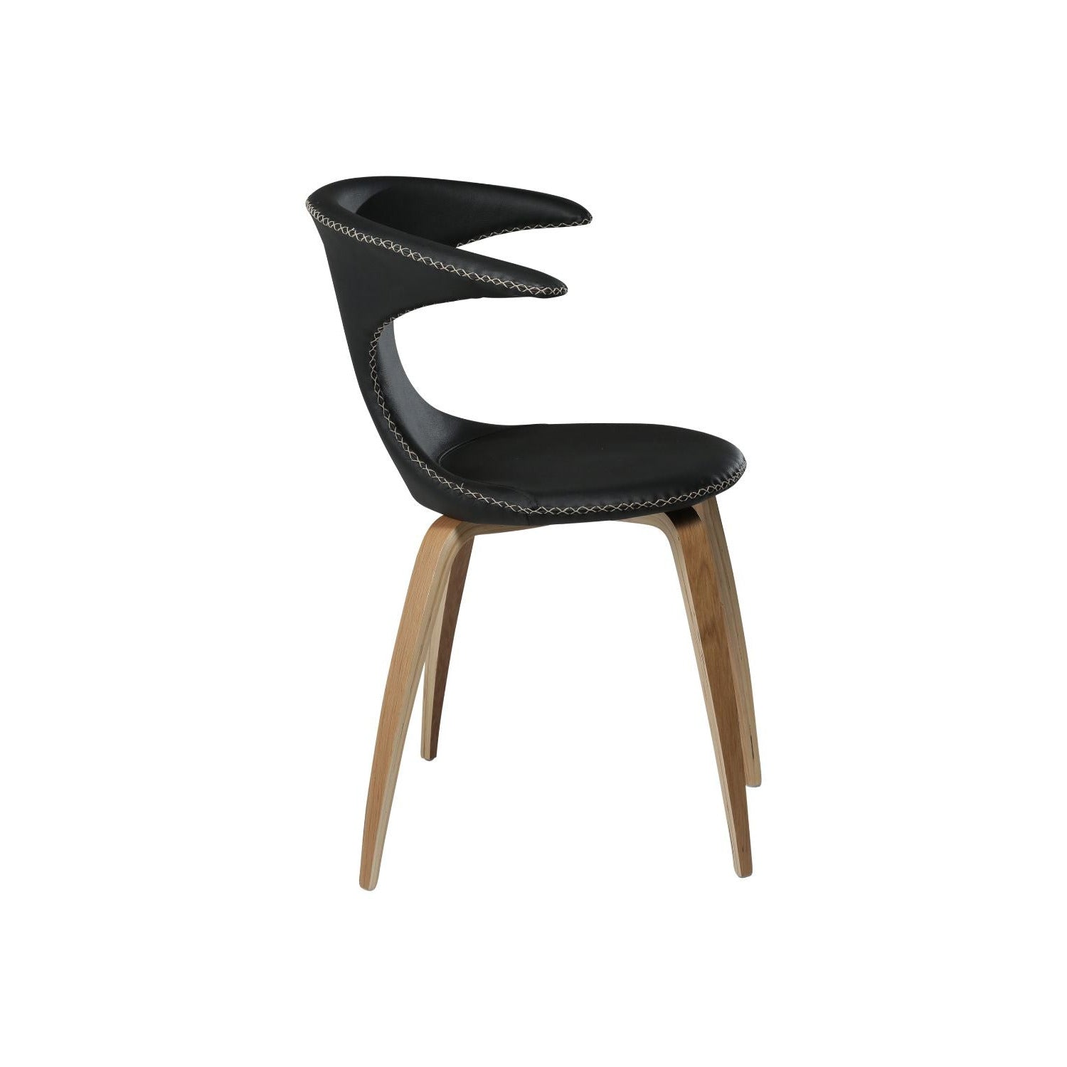 Dan-Form Flair spisebordsstol – Black læder