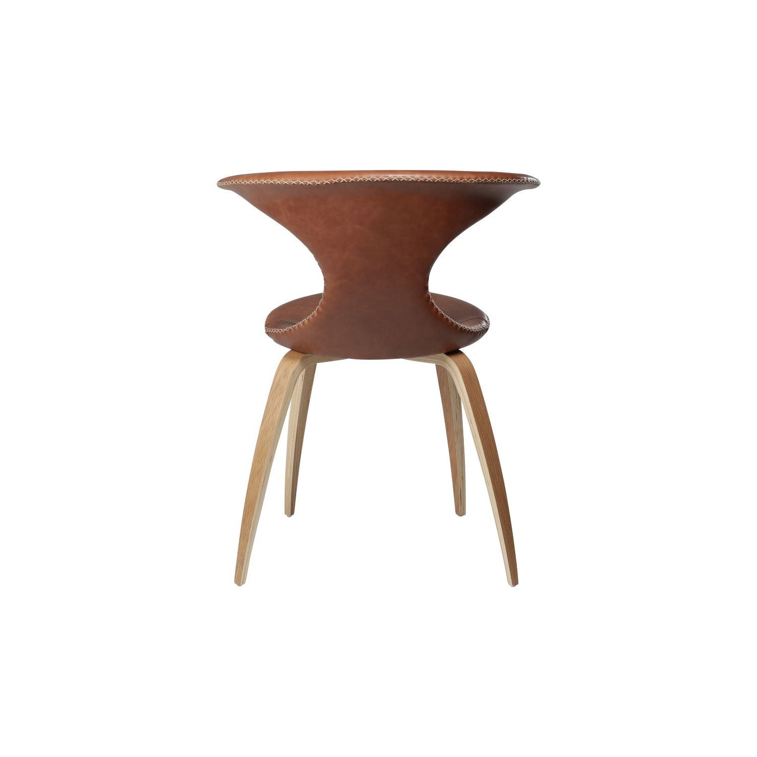 Dan-Form Flair spisebordsstol – Light Brown læder