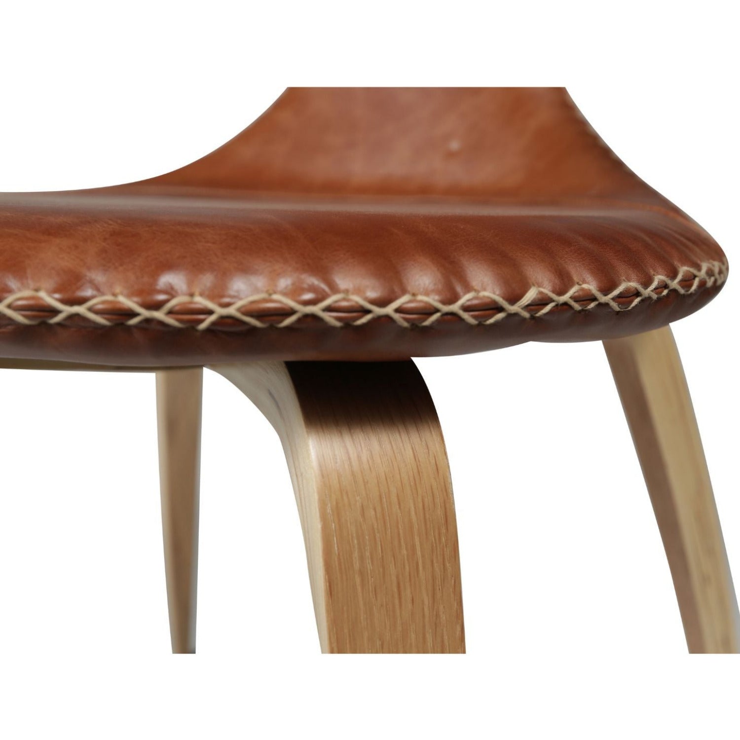 Dan-Form Flair spisebordsstol – Light Brown læder