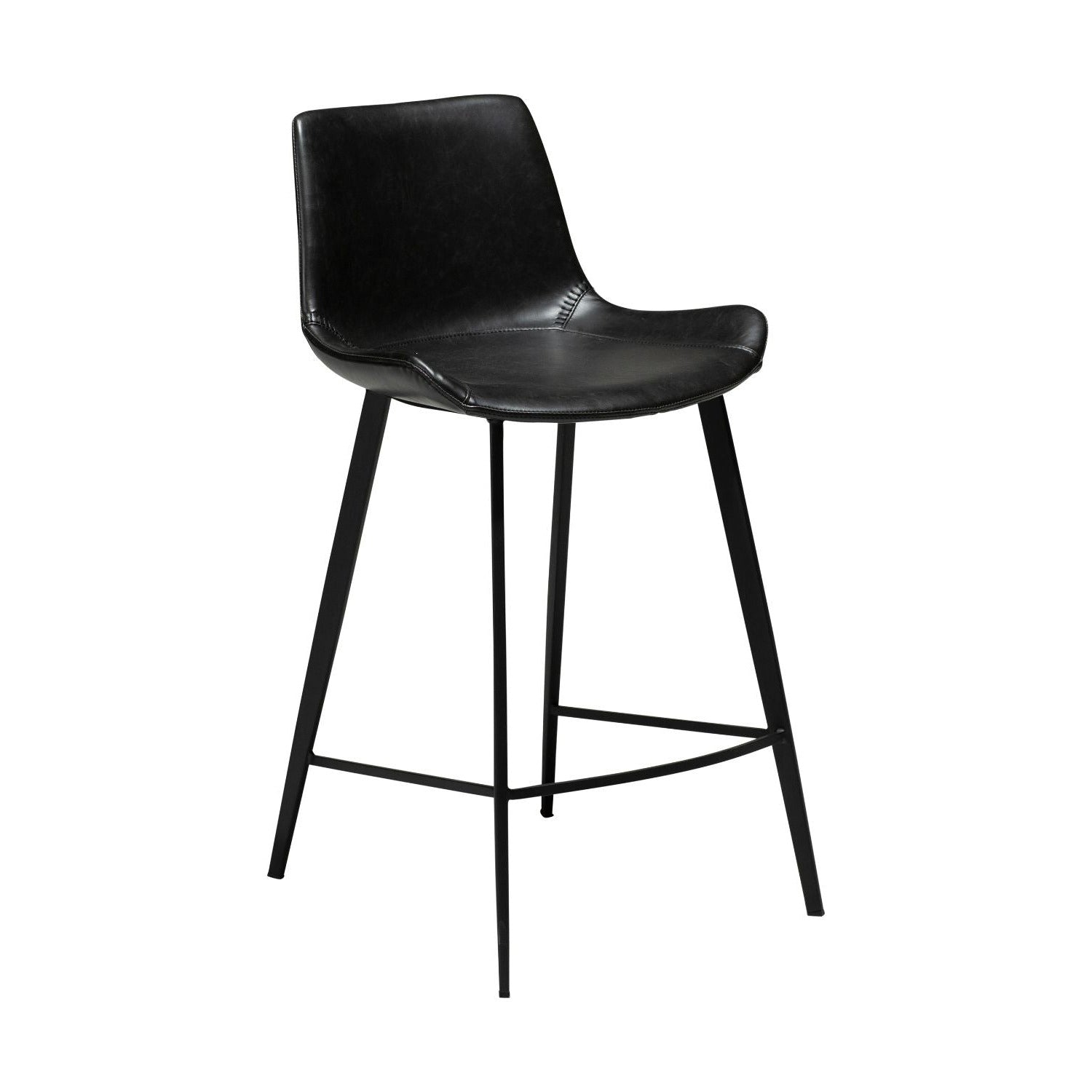 Dan-Form Hype counterstol – Vintage black faux læder