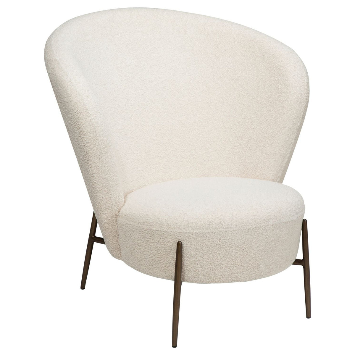 Dan-Form Orbit loungestol i Dove bouclé