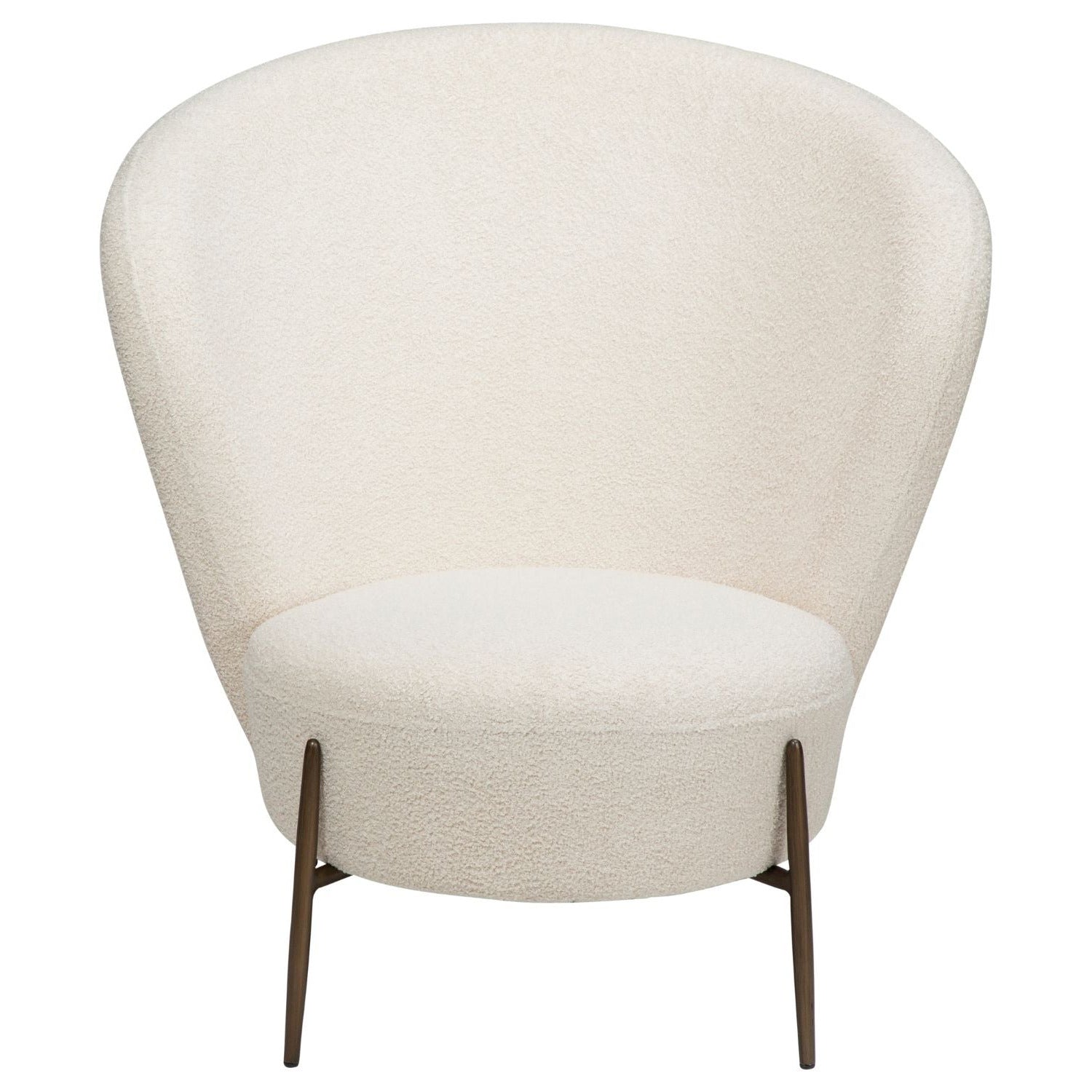 Dan-Form Orbit loungestol i Dove bouclé