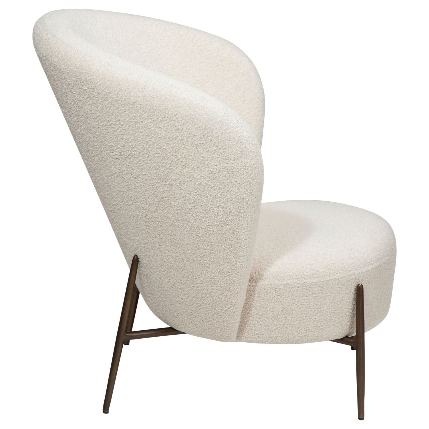 Dan-Form Orbit loungestol i Dove bouclé