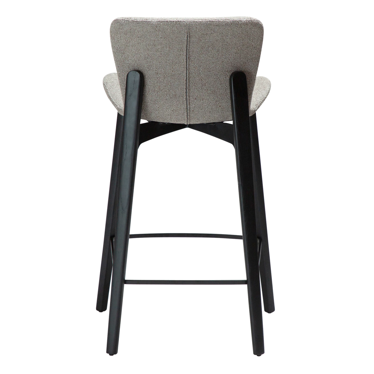 Dan-Form Paragon counterstol – Pebble Earth bouclé, Sortbejdset ask