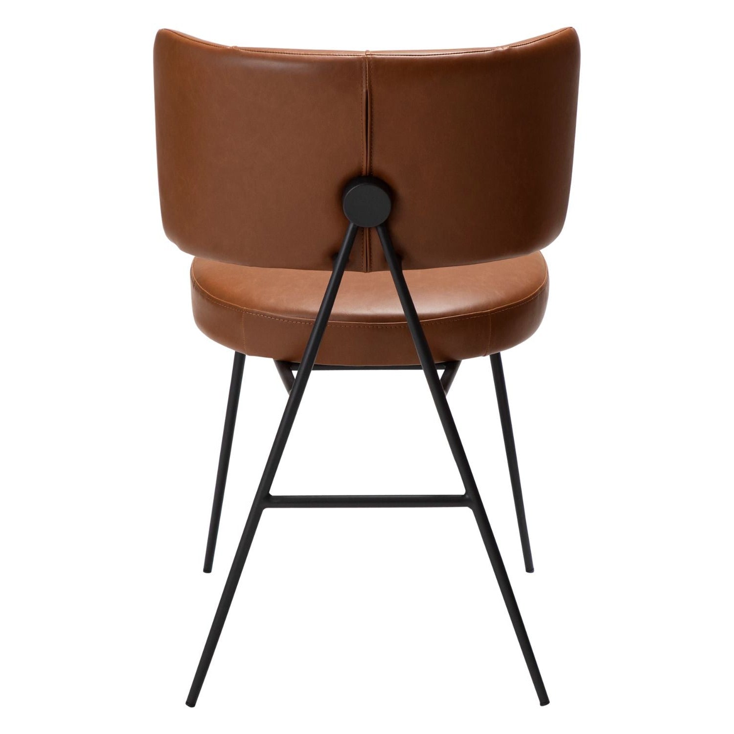 Dan-Form Roost spisebordsstol – Vintage light brown faux læder