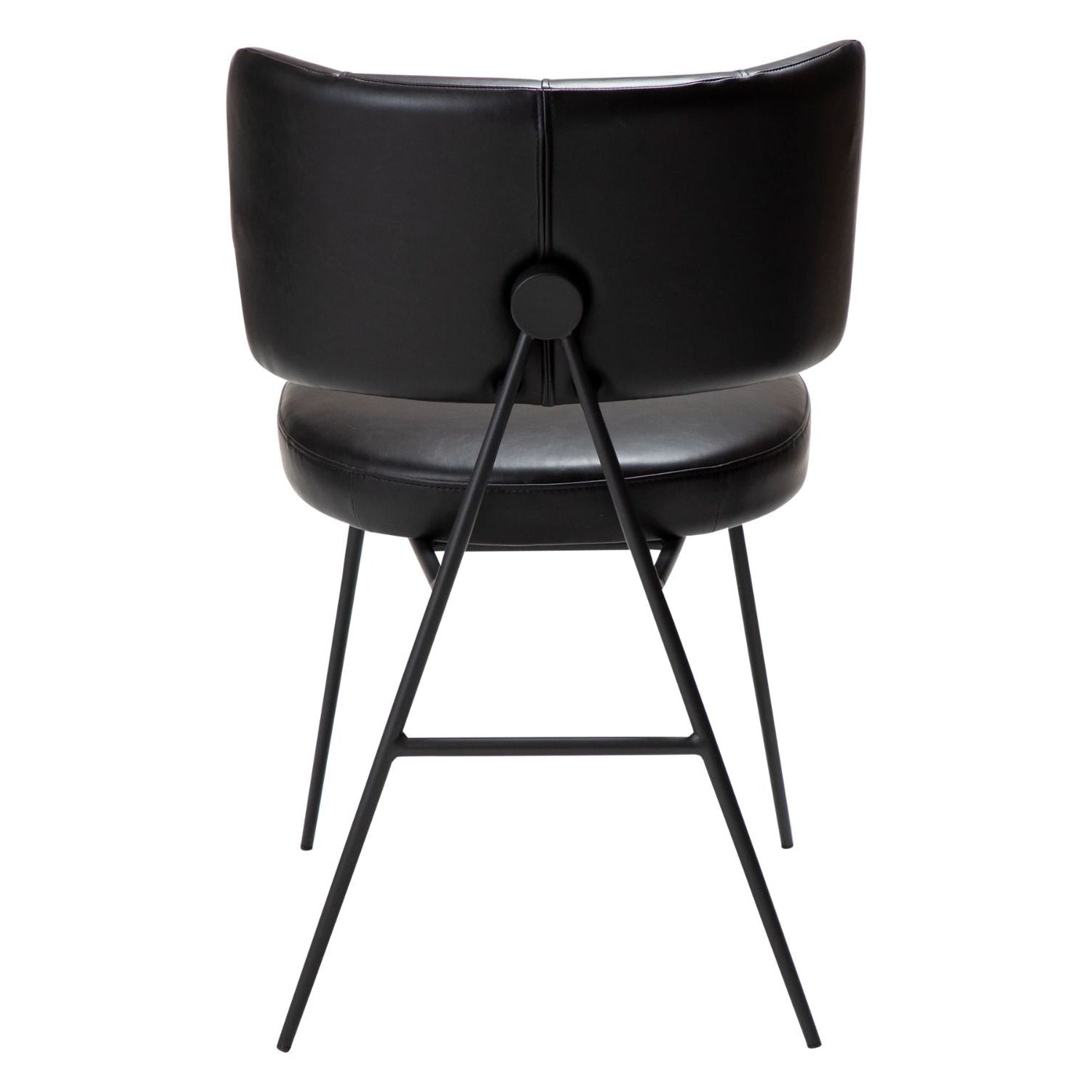 Dan-Form Roost spisebordsstol – Vintage black faux læder