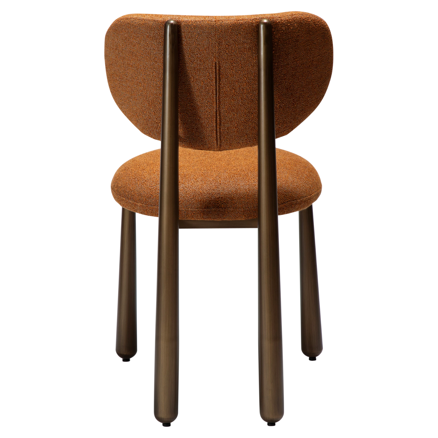 Dan-Form Woke spisebordsstol – Pumpkin Spice bouclé