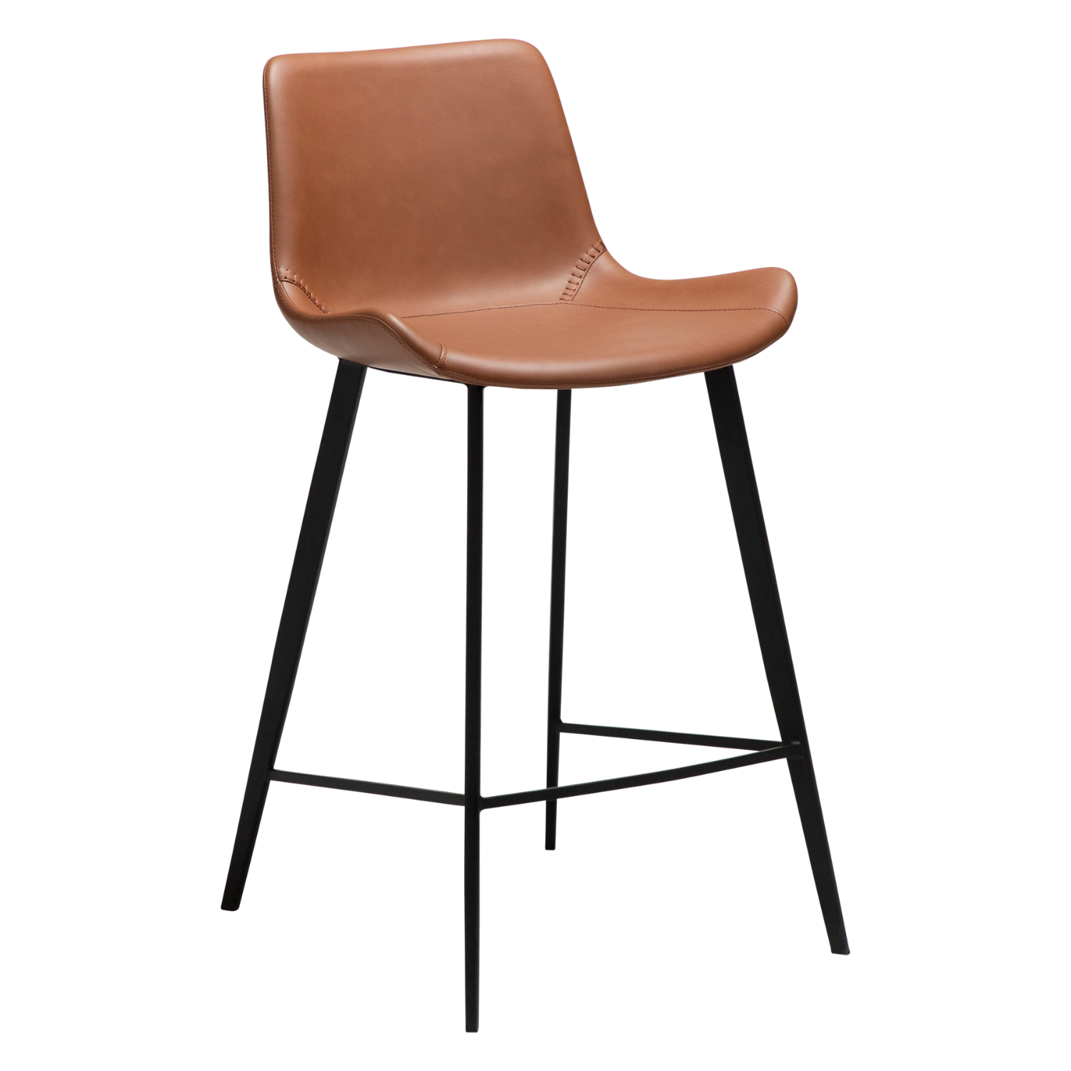 Dan-Form Hype counterstol – Cognac faux læder