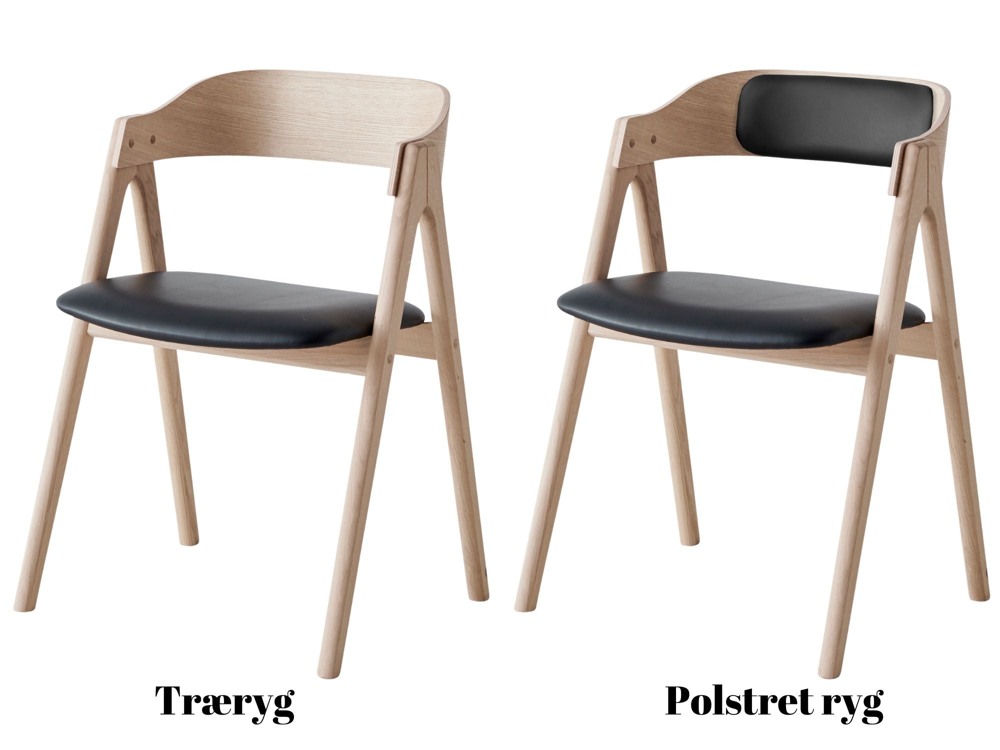 Mette spisebordsstol m. polstret ryg