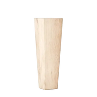 Firkantede koniske ben - eg - 20 cm