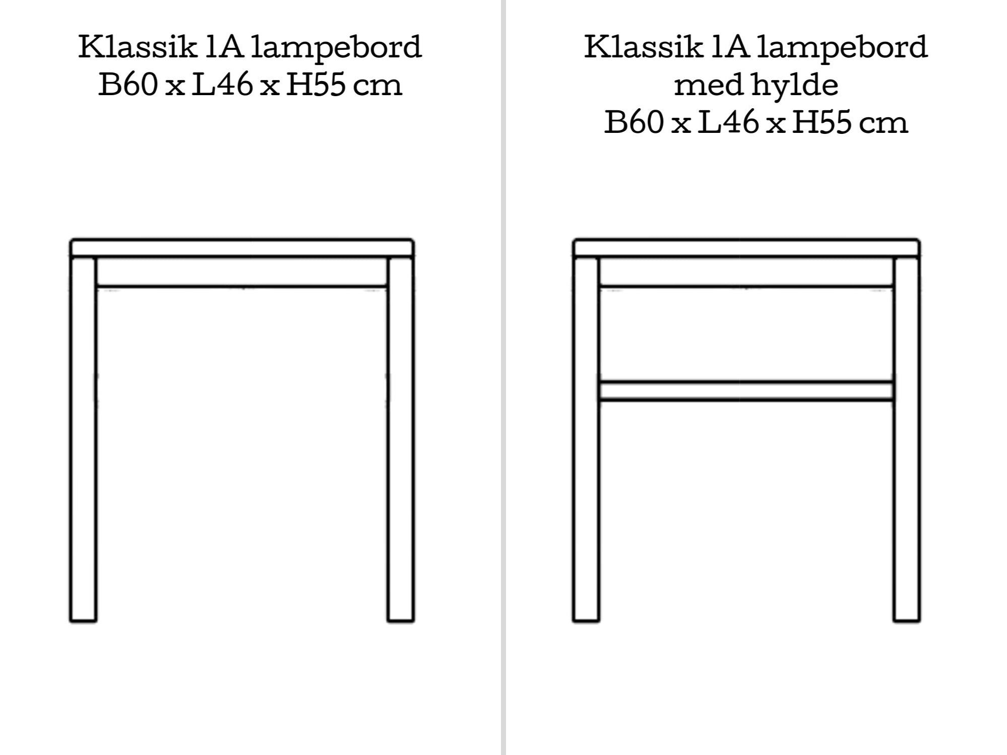 Klassik sofabord - model 1