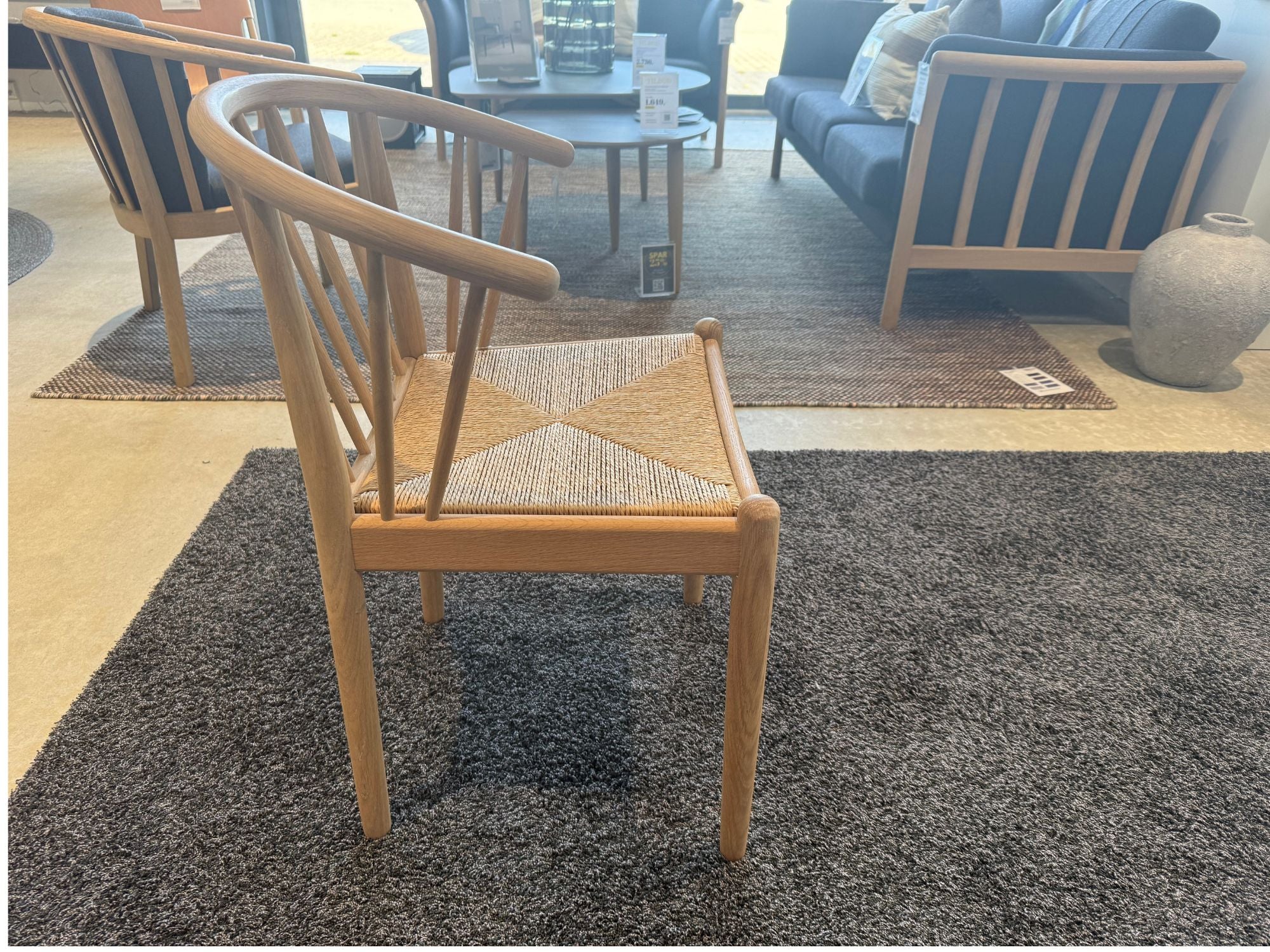 DEMO MODEL - 4 stk. Haslev Lindeberg spisebordsstole - AFHENTINGSTILBUD