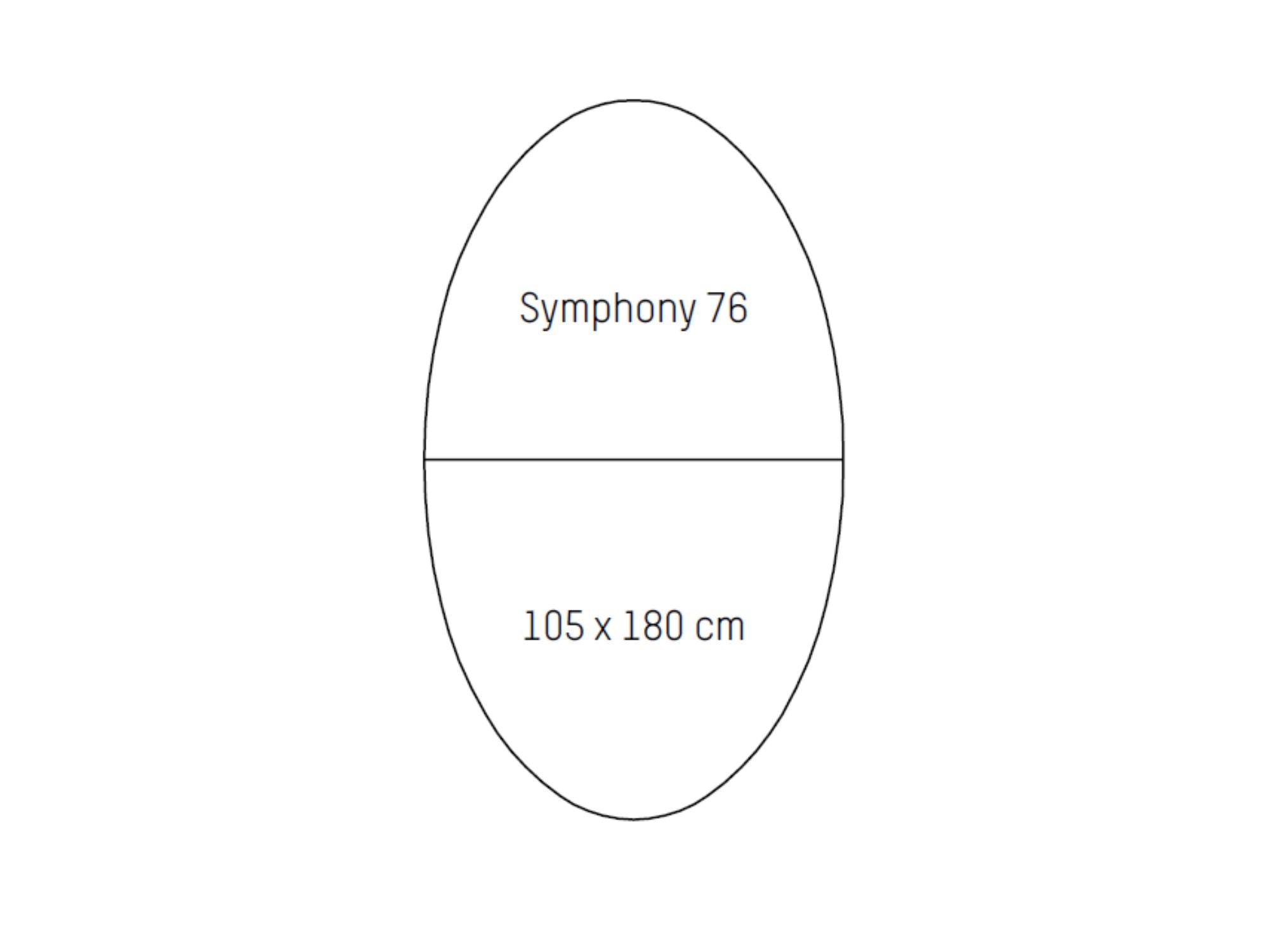 Symphony spisebord m. træunderstel
