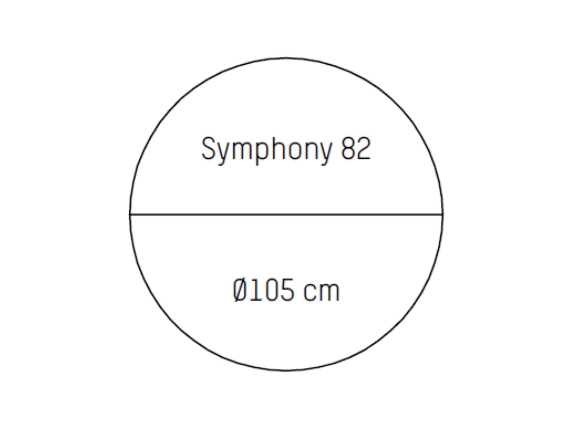 Symphony spisebord m. splitben