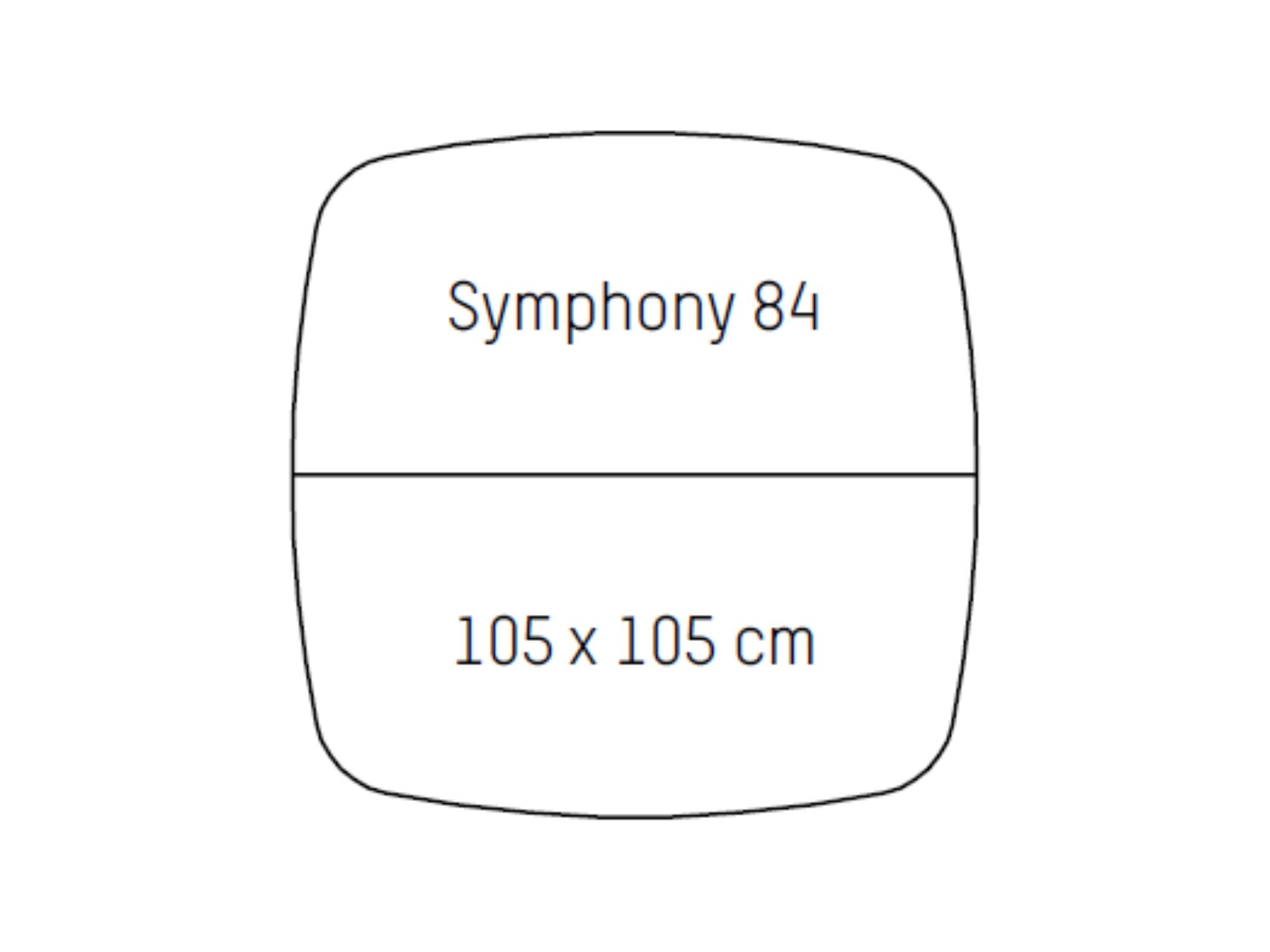 Symphony spisebord m. træunderstel