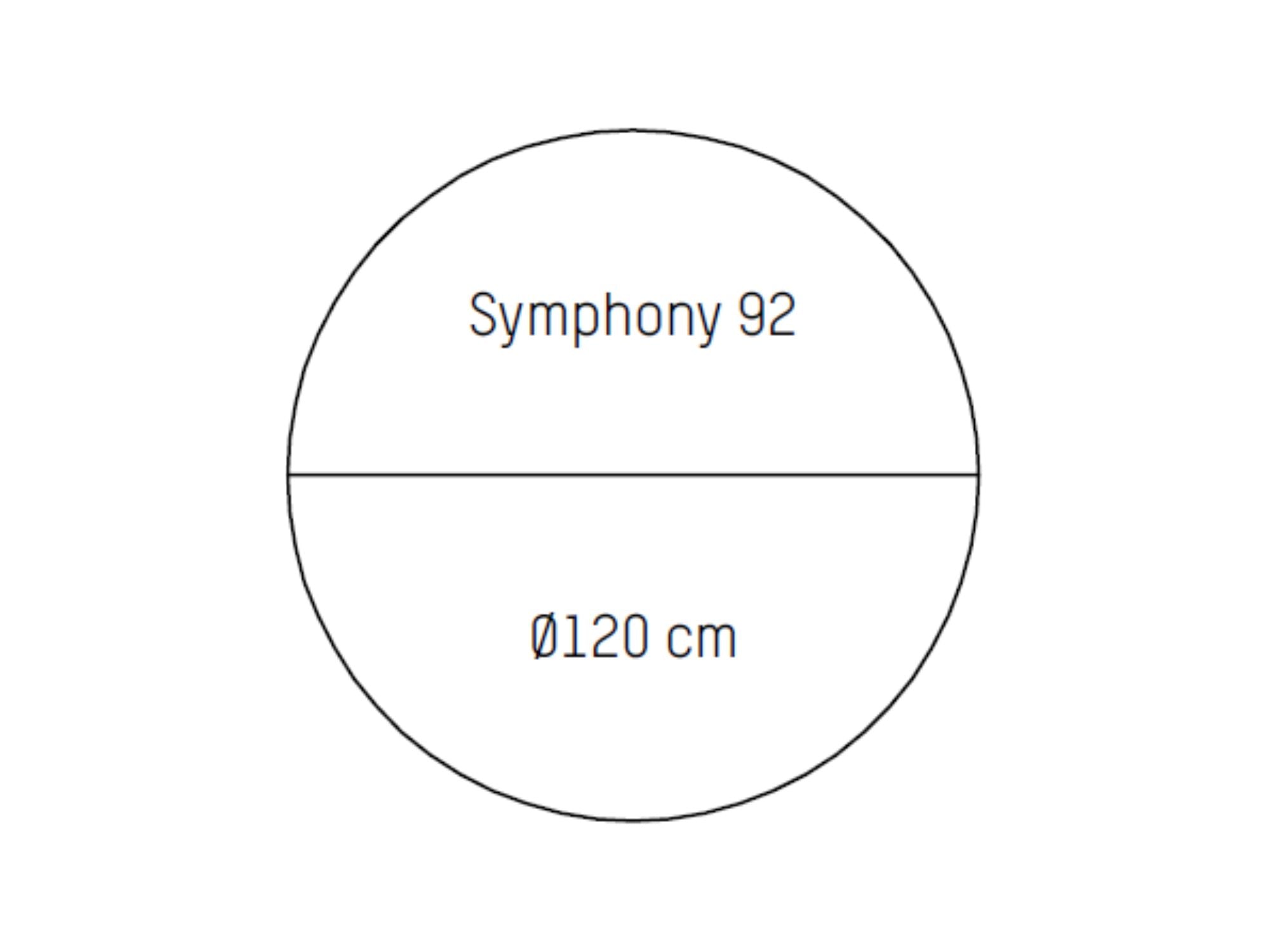 Symphony spisebord m. splitben