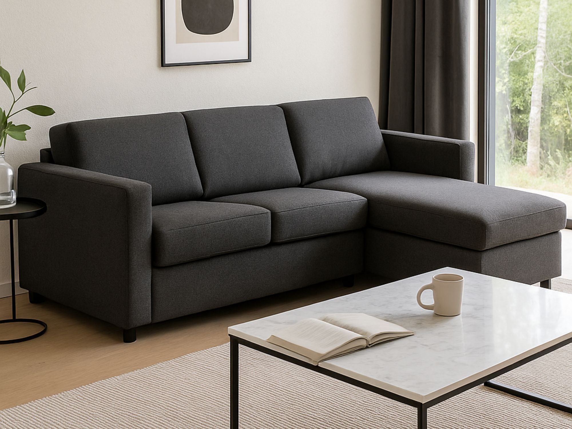 Skagen 160 chaiselong sovesofa