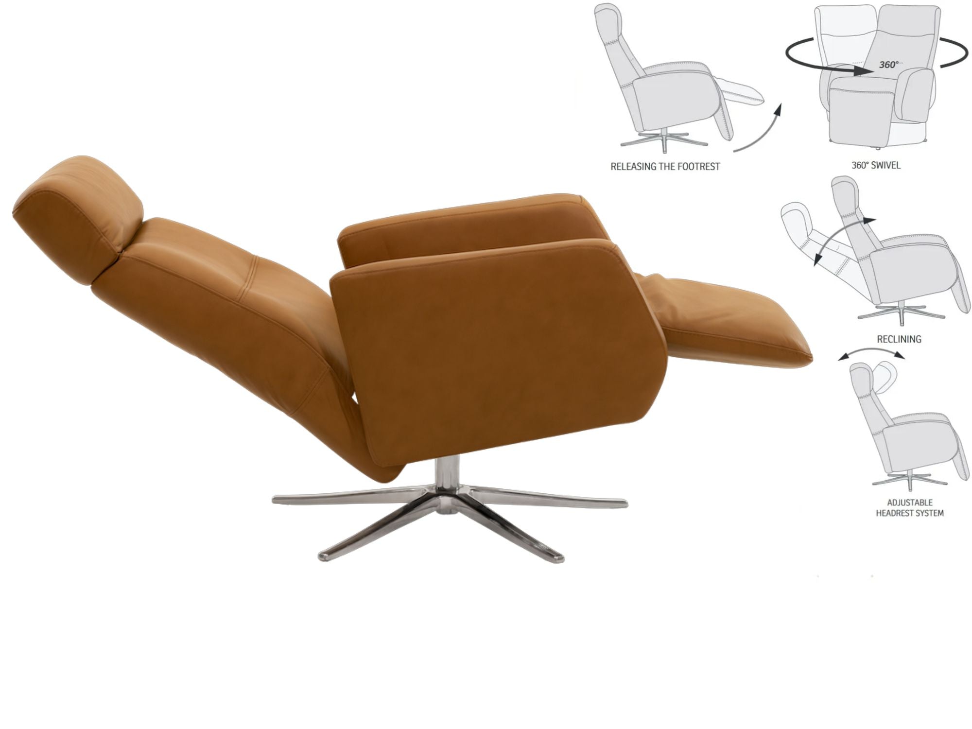 Space 3400 lænestol m. recliner