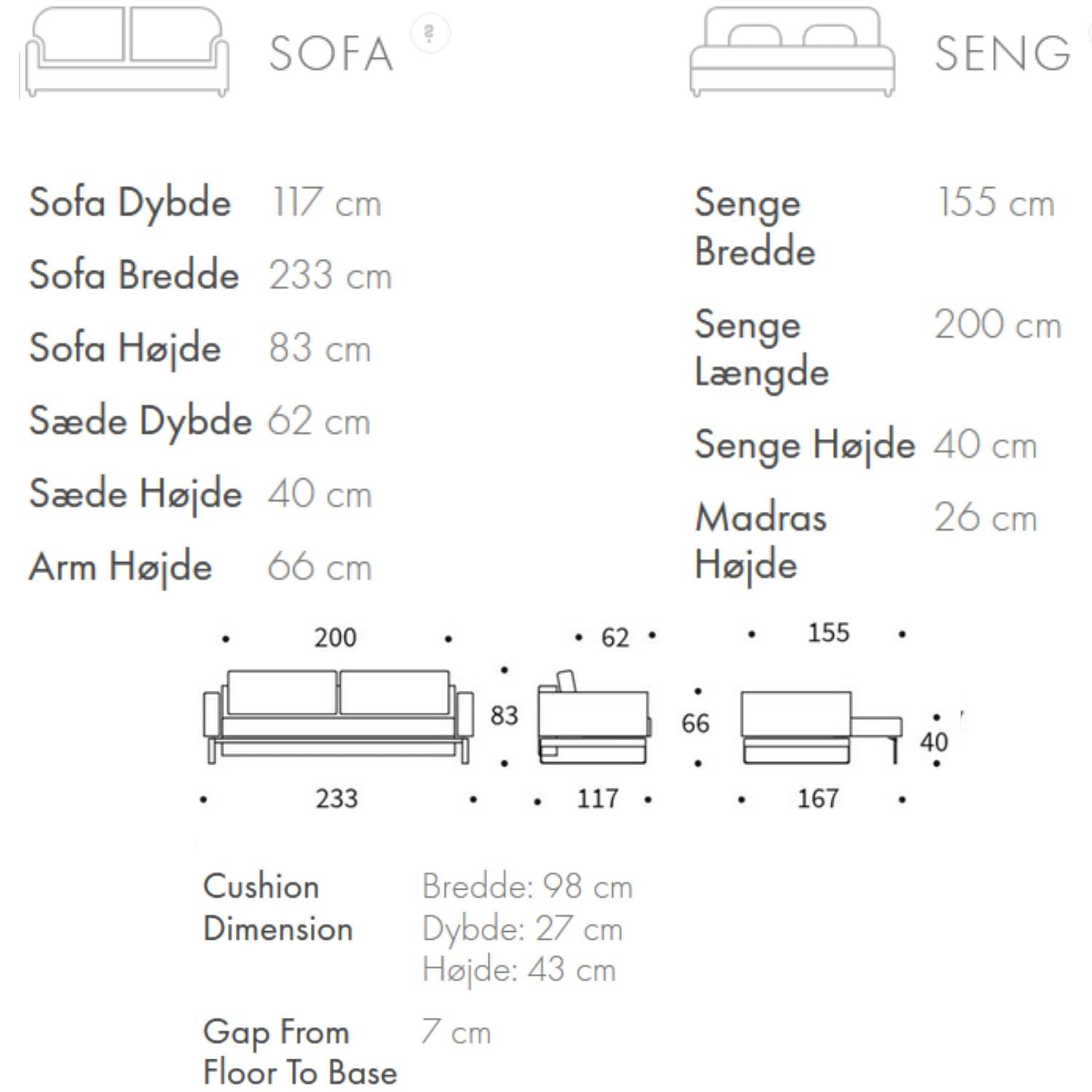 Cassius Deluxe E.L. sovesofa