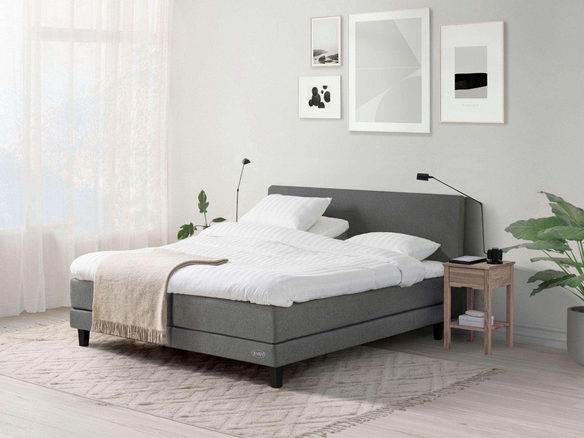 Diplomat Lean elevationsseng m/topmadas inkl. sengeben