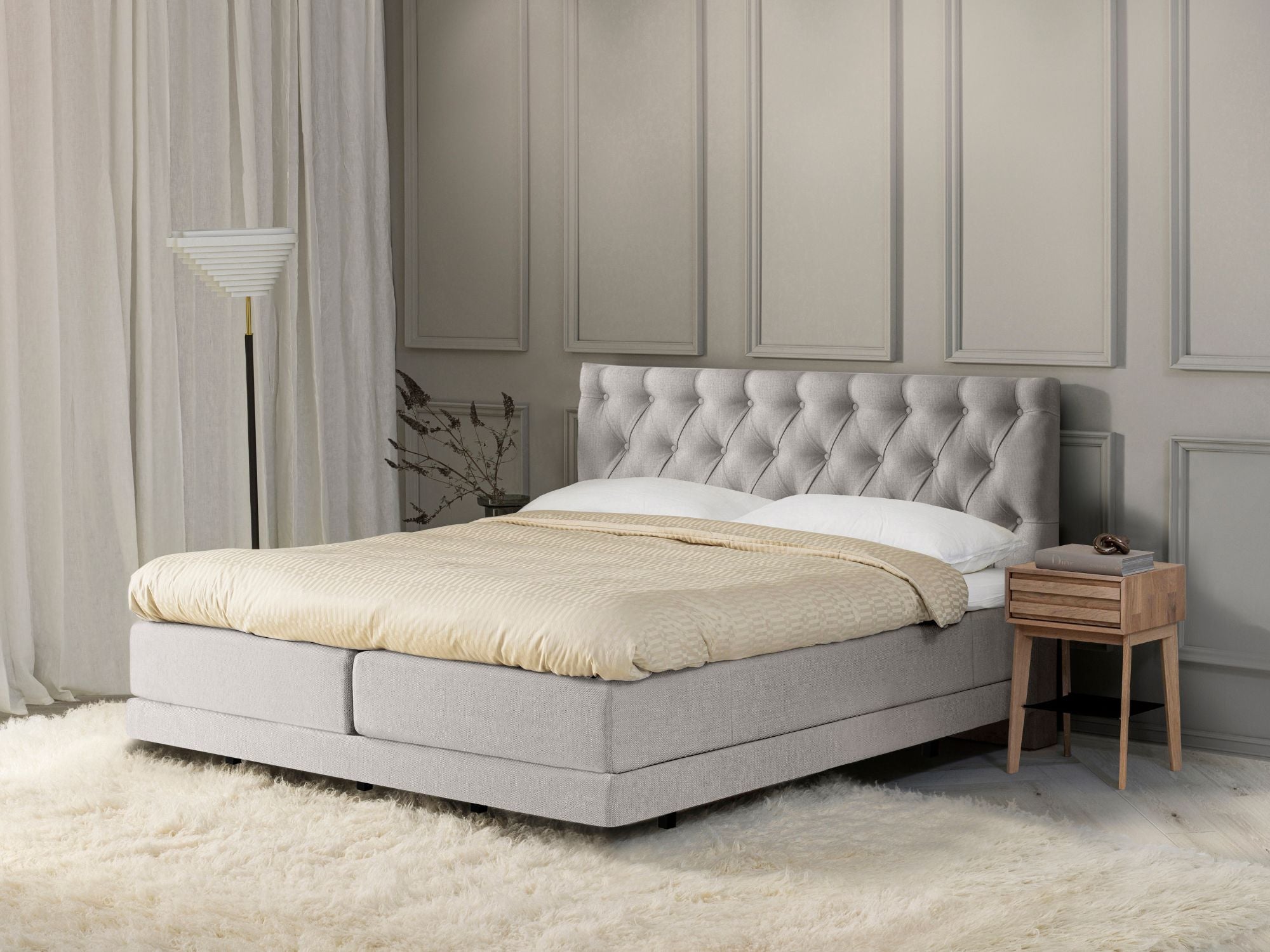 Prestige Lean elevationsseng m/topmadras inkl. sengeben