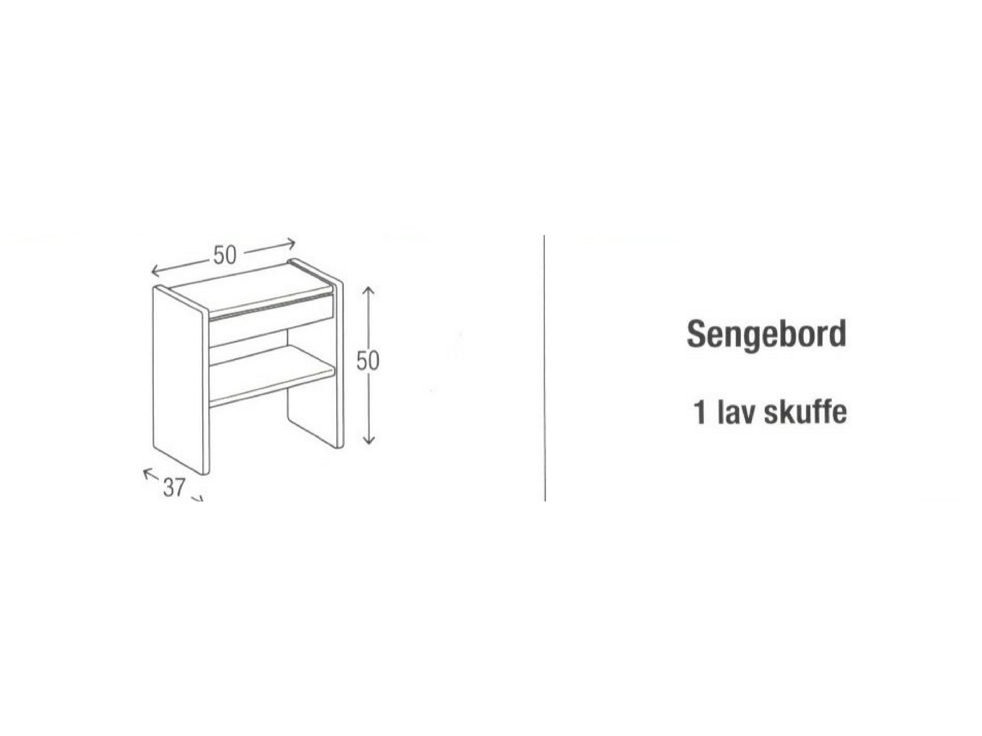 Sengebord model 110