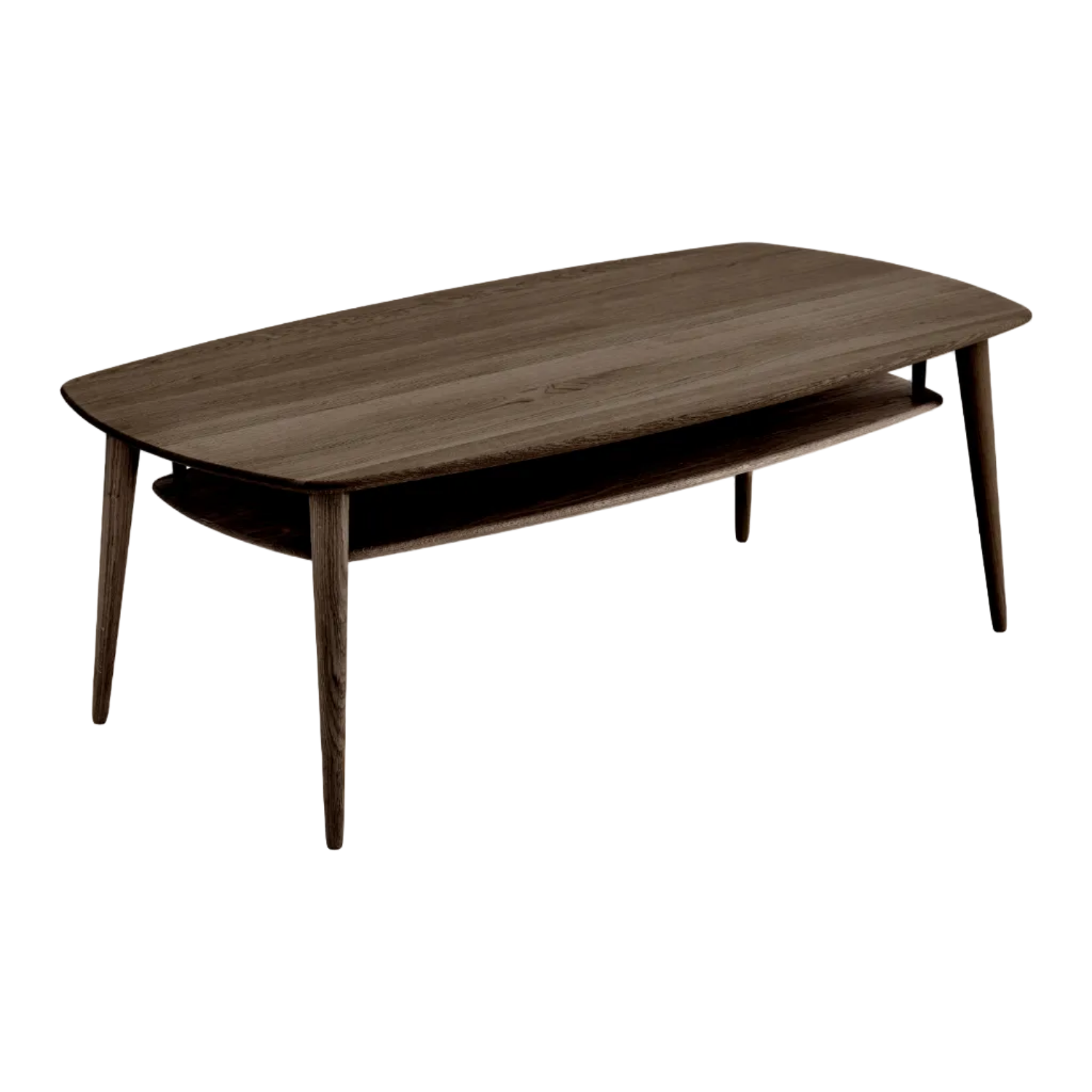 Katrine Oak sofabord m. hylde