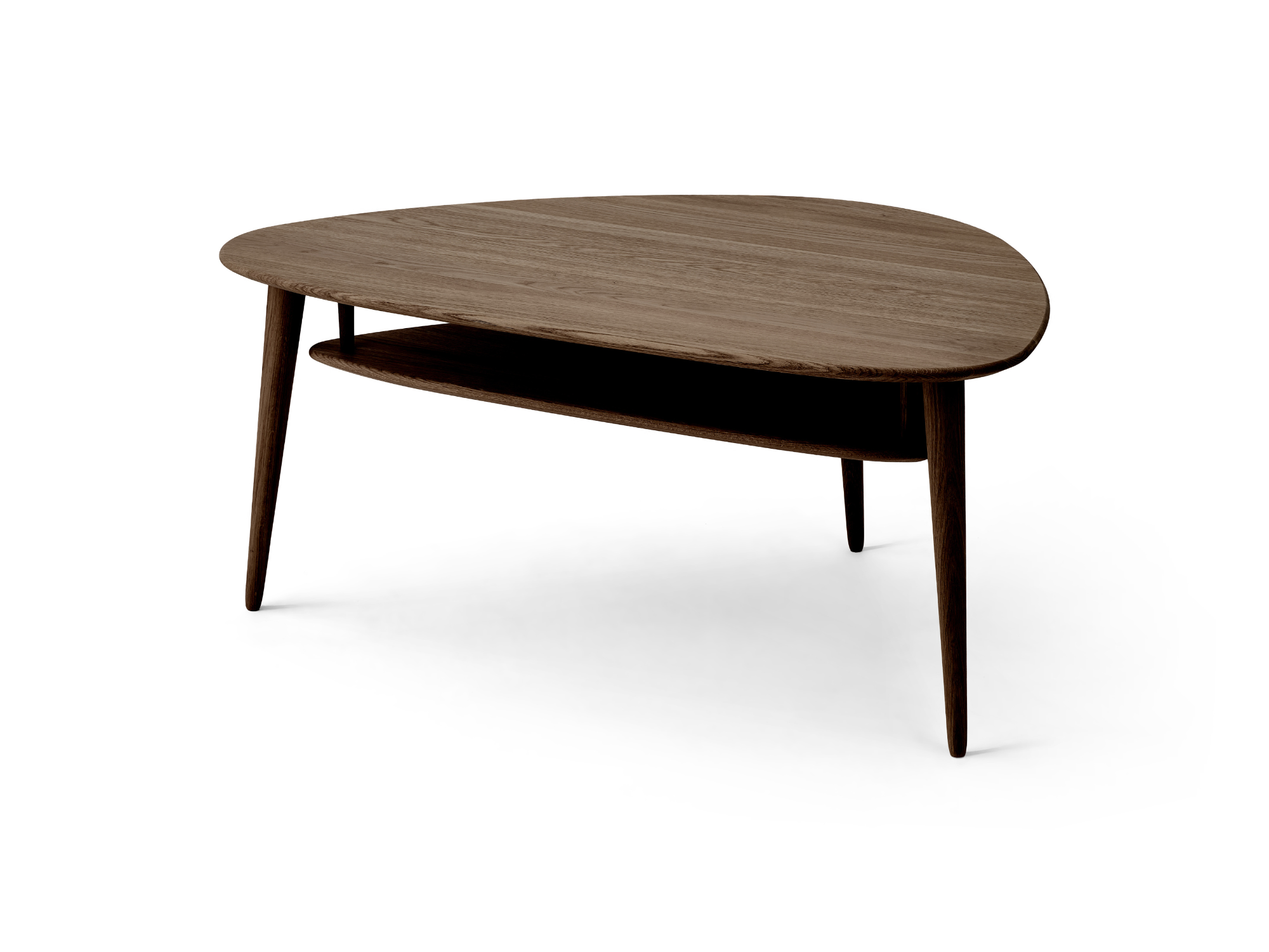Katrine Oak sofabord m. hylde