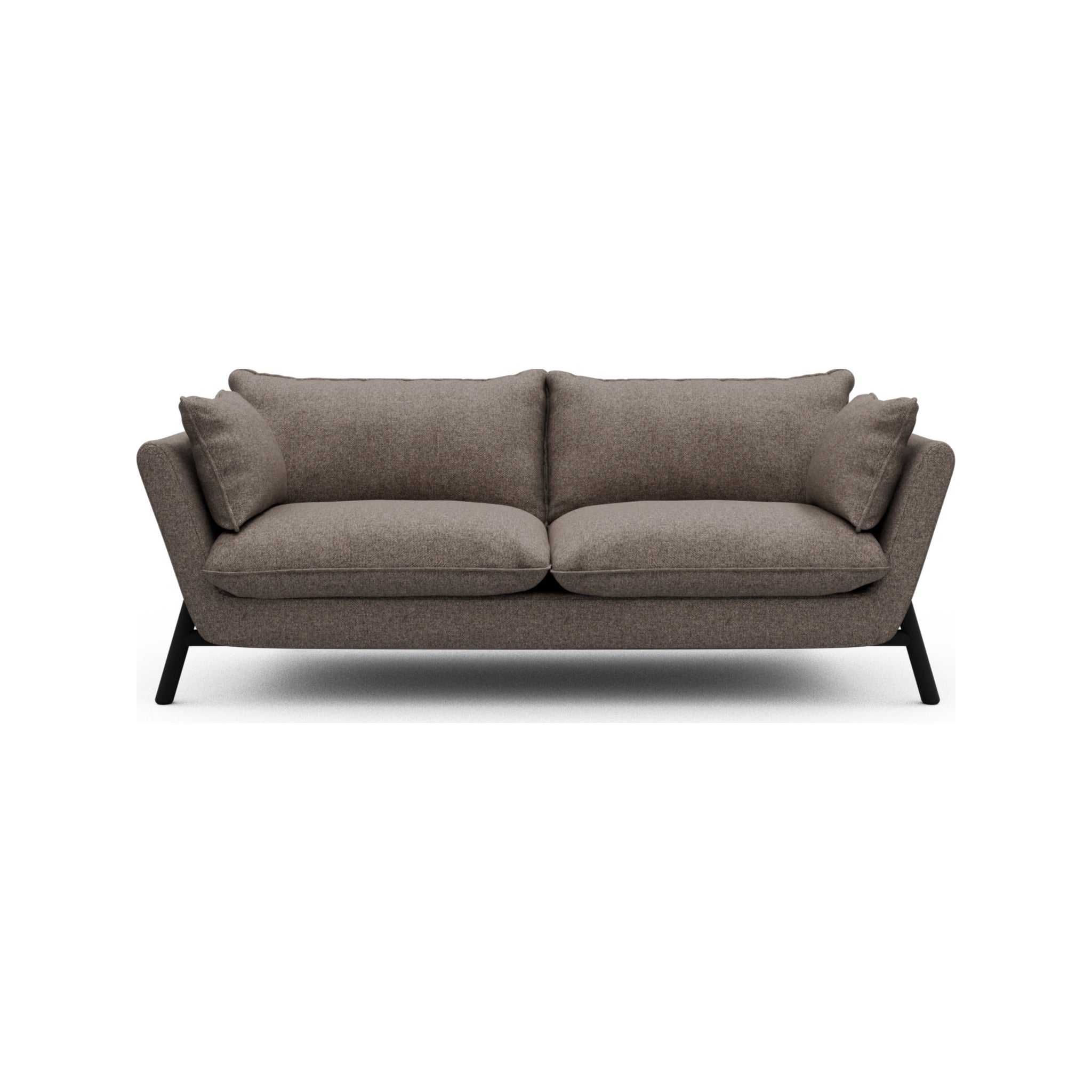 Kragelund Hasle Lux K261 2 pers. sofa med stel i sortbejdset eg, Sama 340 Stone