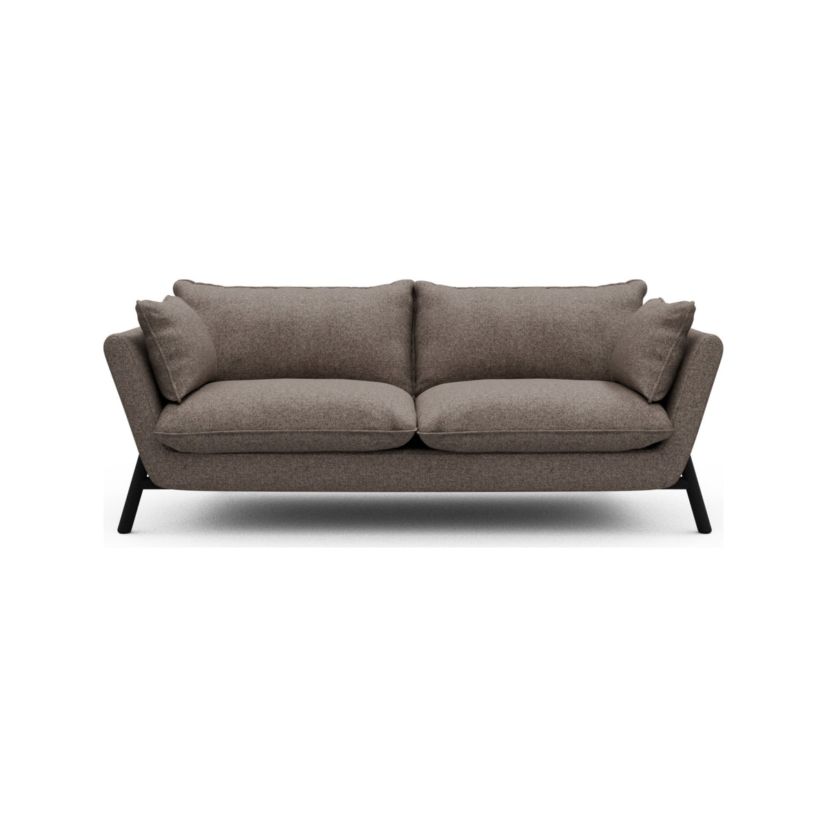 Kragelund Hasle Lux K261 2 pers. sofa med stel i sortbejdset eg, Sama 340 Stone