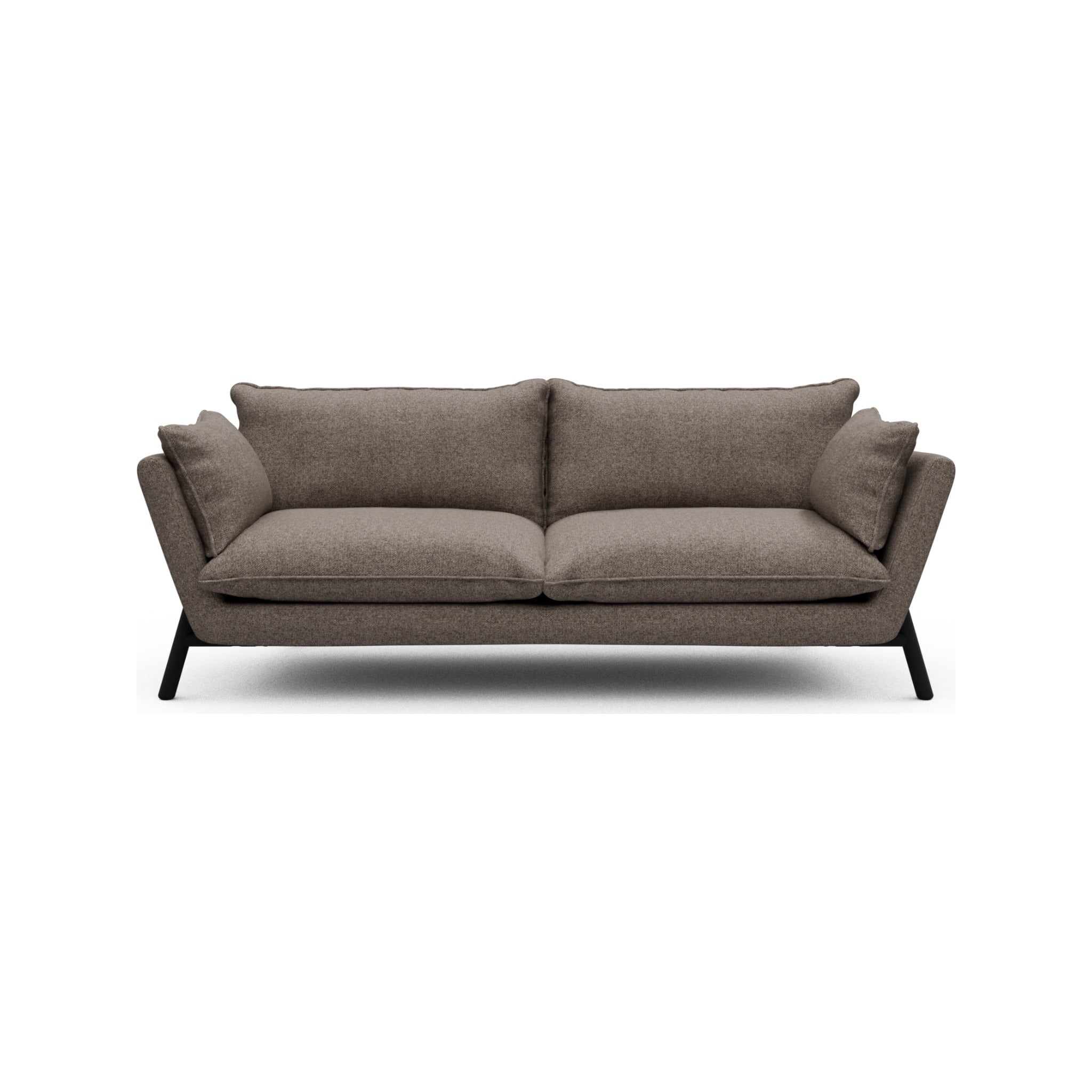 Kragelund Hasle Lux K261 3 pers. sofa med stel i sortbejdset eg, Sama 340 Stone