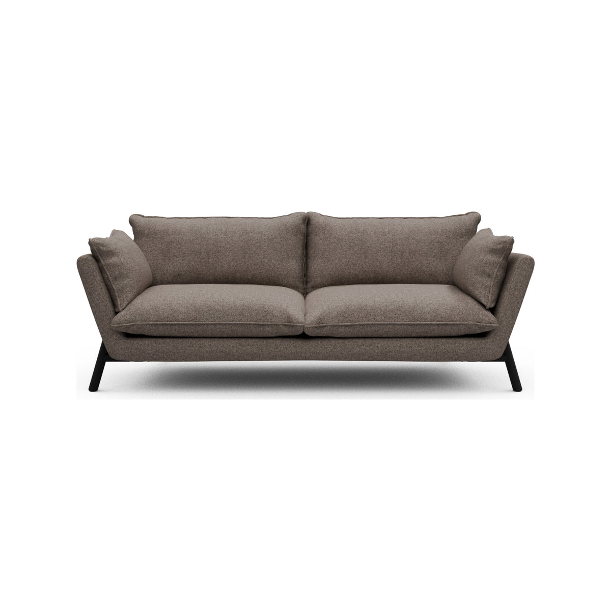 Kragelund Hasle Lux K261 3 pers. sofa med stel i sortbejdset eg, Sama 340 Stone