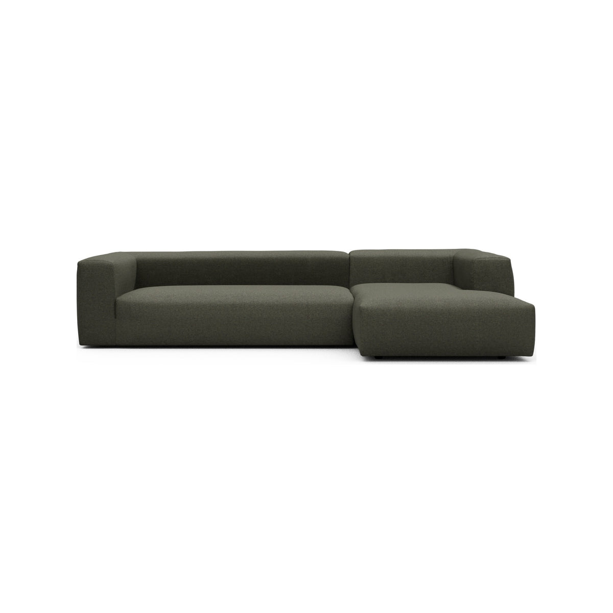 Kragelund Kornum modulsofa 2,5 + chaiselong (H) i Sama 335 Winter Moss