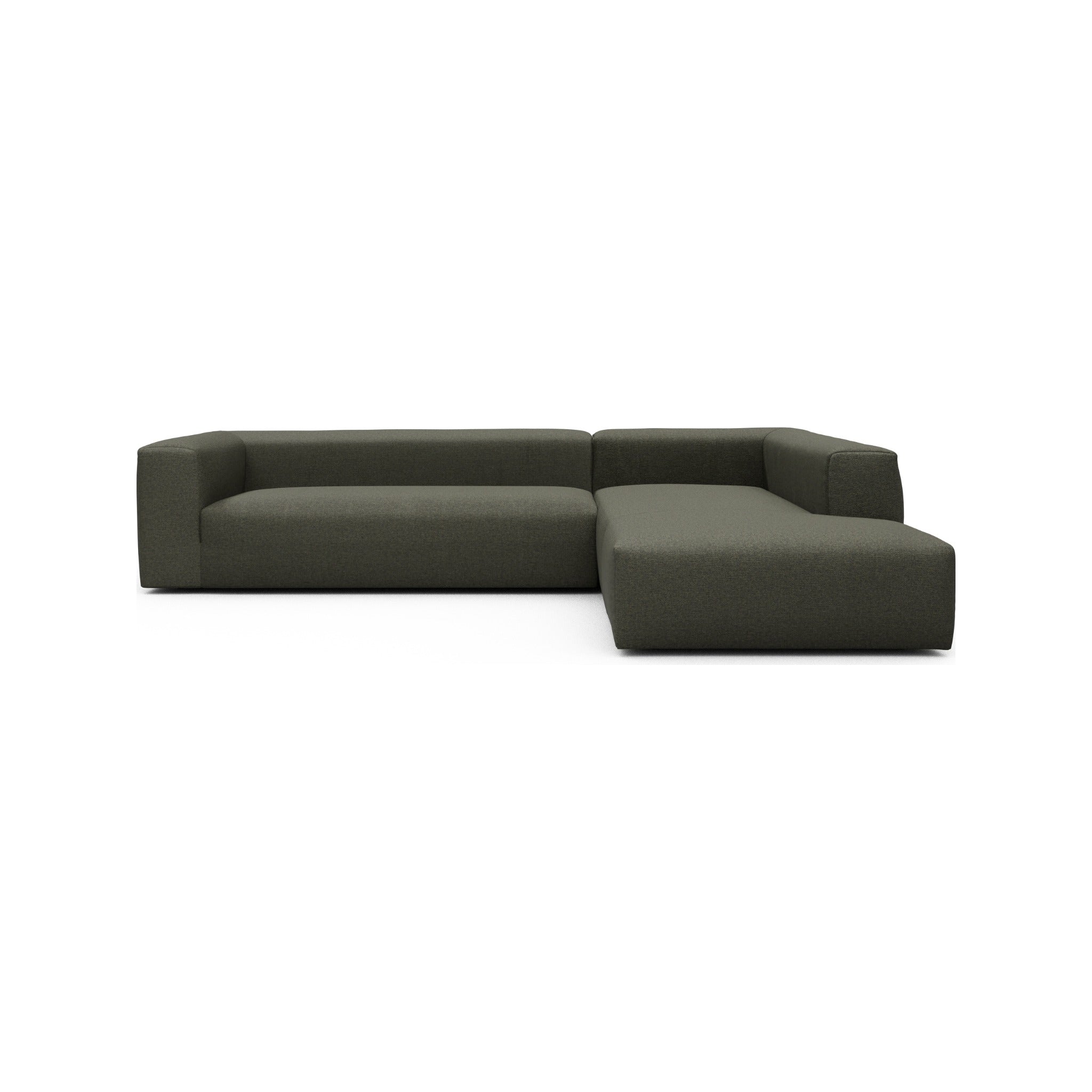 Kragelund Kornum modulsofa 2,5 + openend (H) i Sama 335 Winter Moss