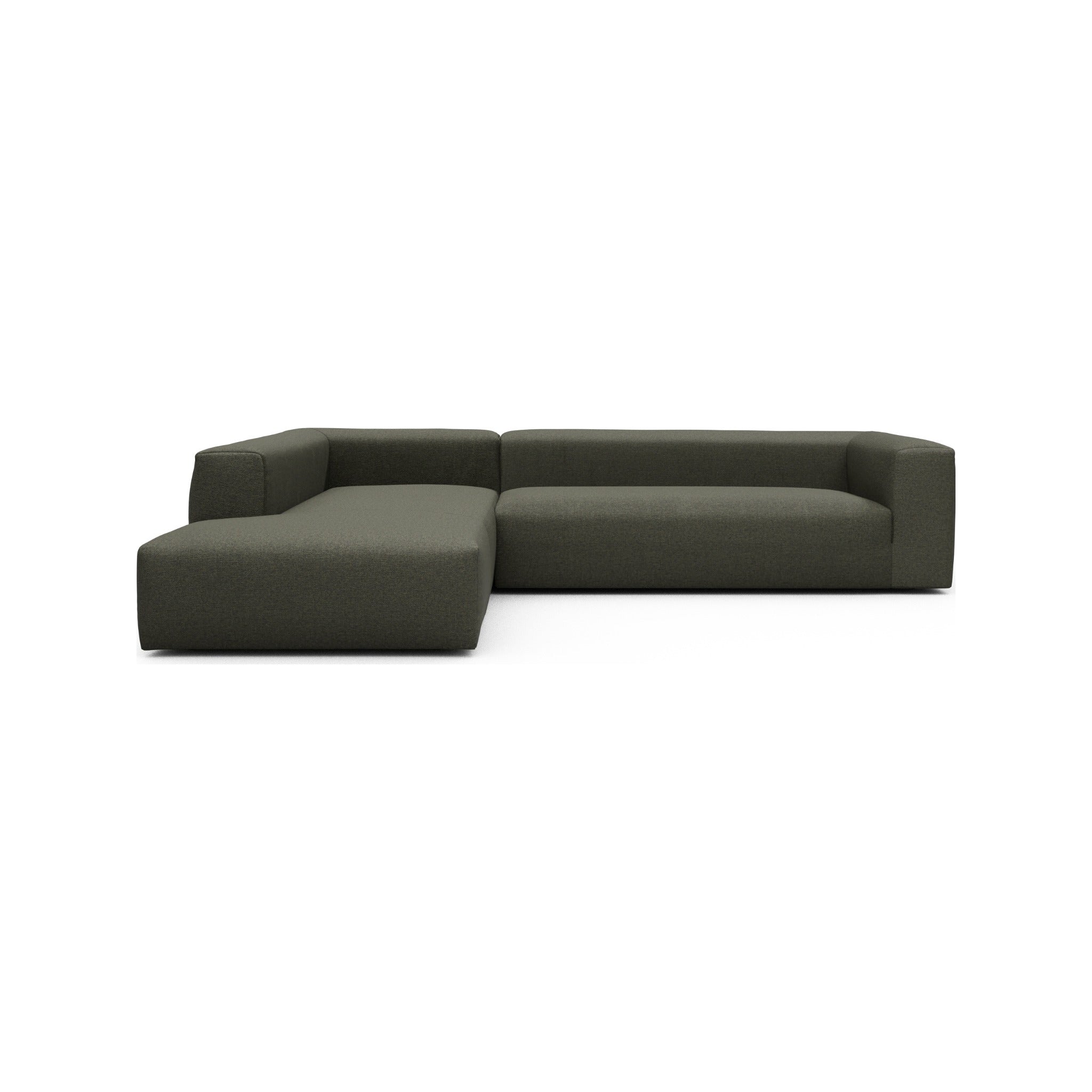 Kragelund Kornum modulsofa 2,5 + openend (V) i Sama 335 Winter Moss