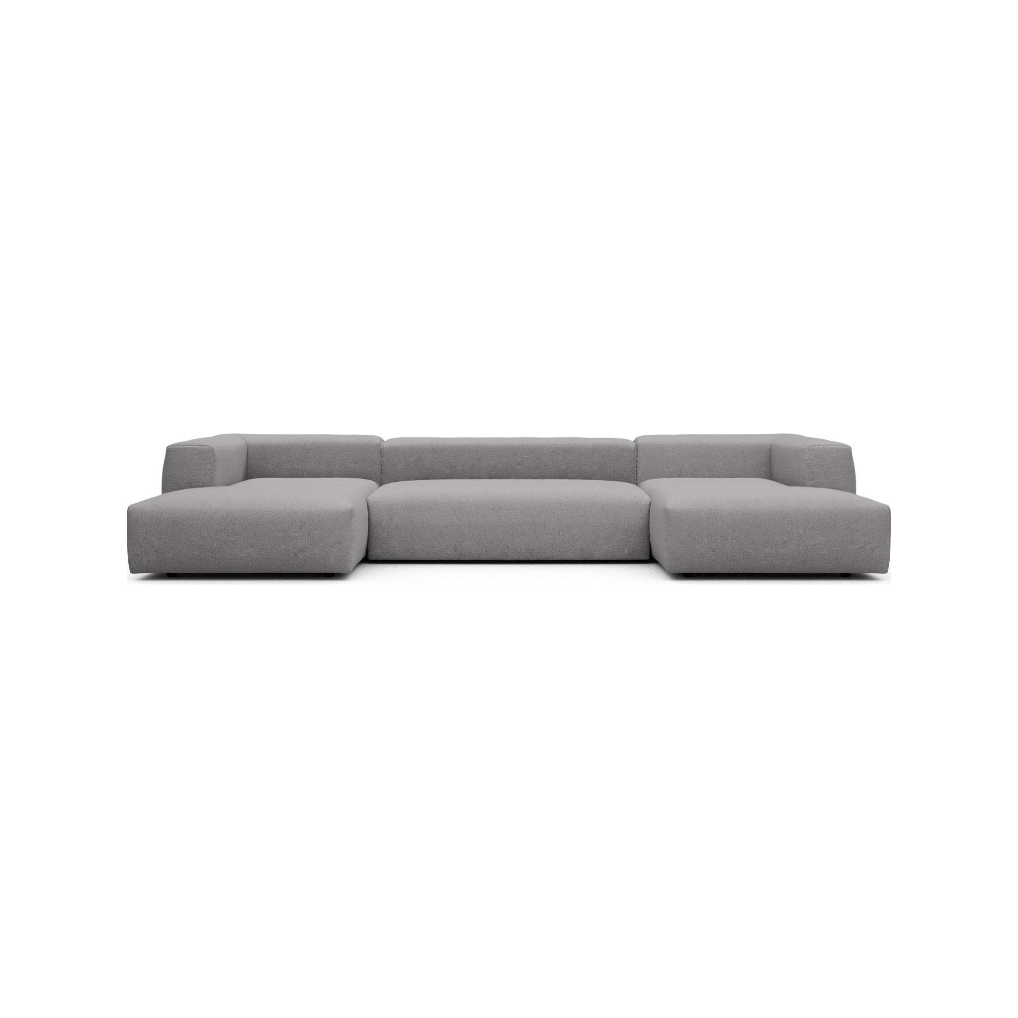Kragelund Kornum modulsofa Dobbelt chaiselongsofa i Sama 336 Grey