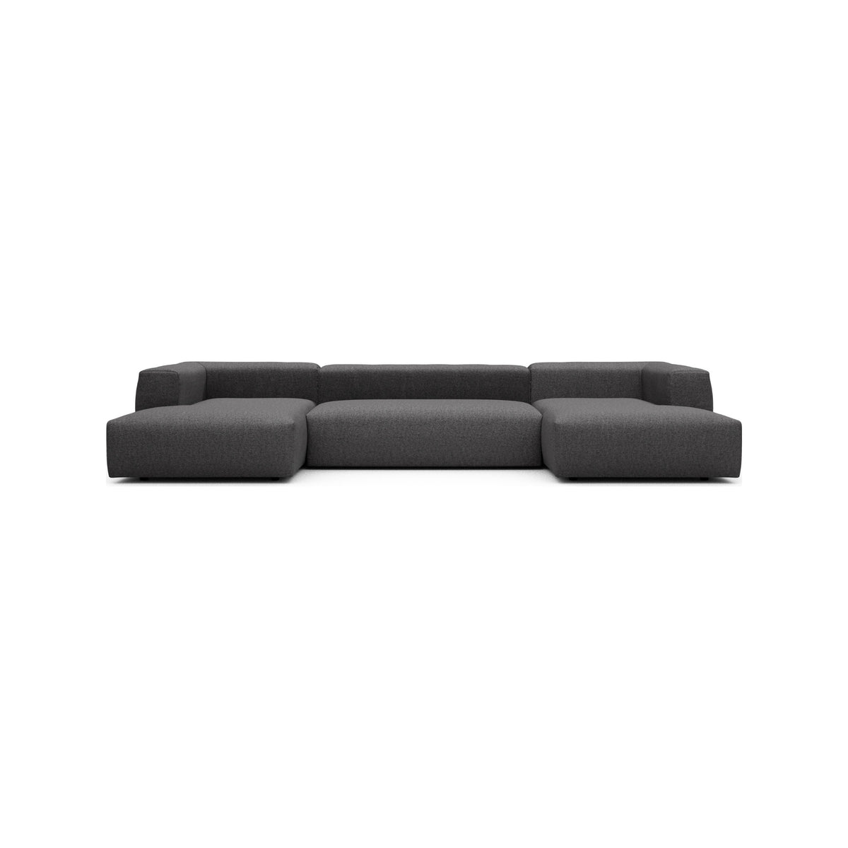 Kragelund Kornum modulsofa Dobbelt chaiselongsofa i Sama 337 Anthracite