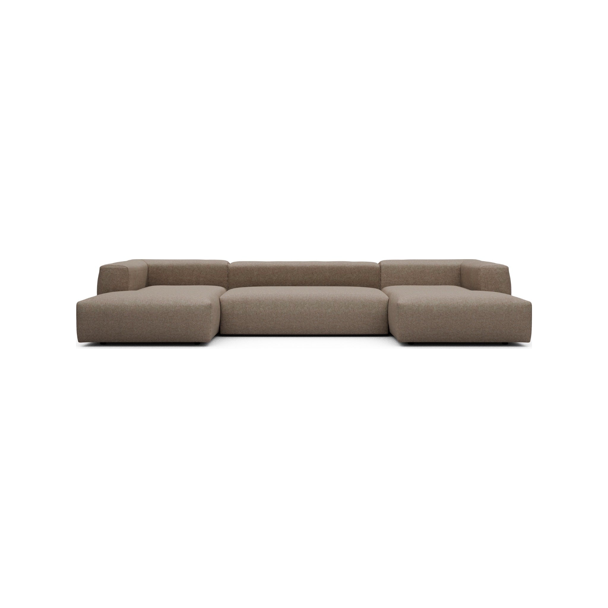 Kragelund Kornum modulsofa Dobbelt chaiselongsofa i Sama 338 Antelope