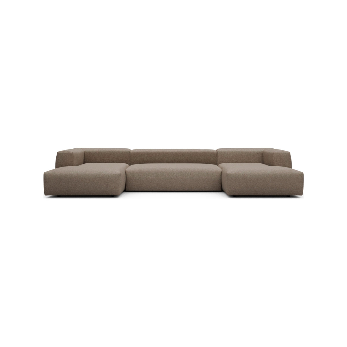 Kragelund Kornum modulsofa Dobbelt chaiselongsofa i Sama 338 Antelope