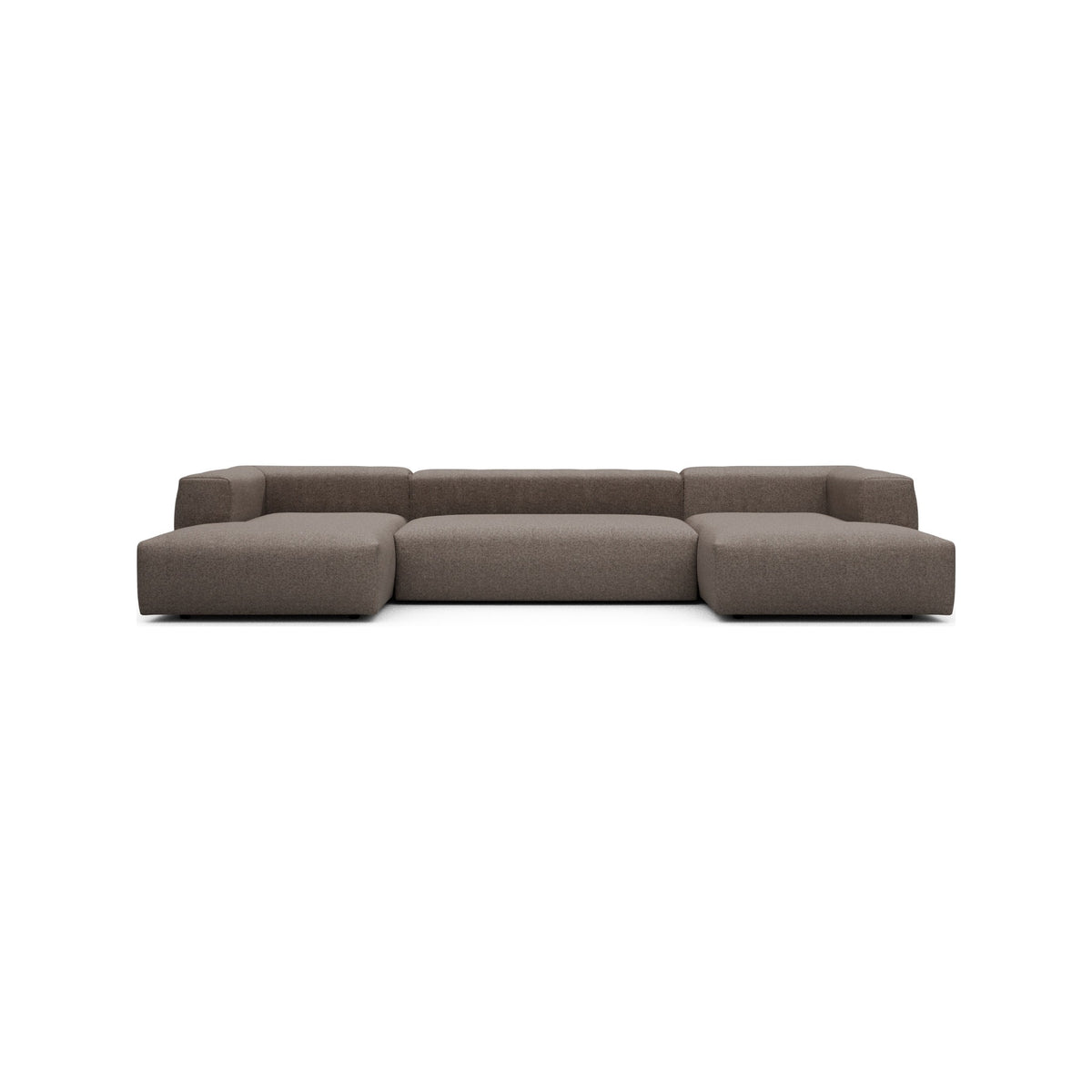 Kragelund Kornum modulsofa Dobbelt chaiselongsofa i Sama 340 Stone